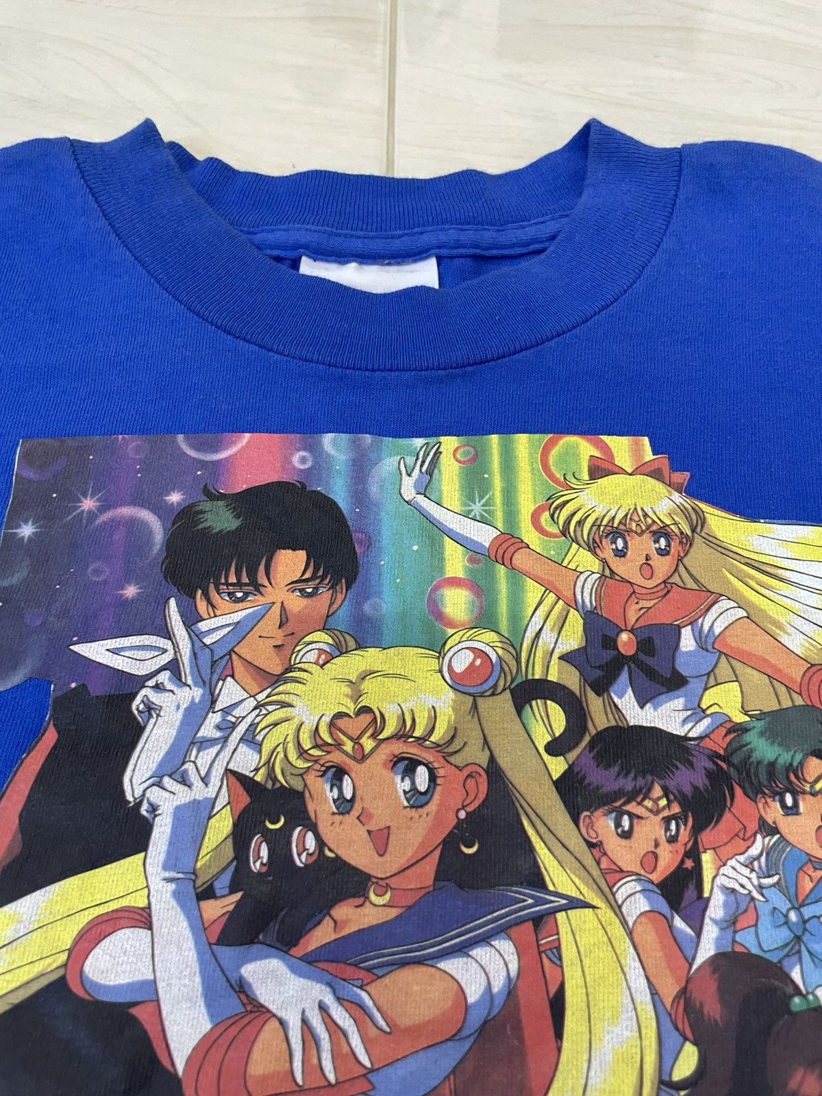 Anime Vintage SAILORMOON Pretty Soldier Anime Printed Tee Size US L / EU 52-54 / 3 - 8 Thumbnail