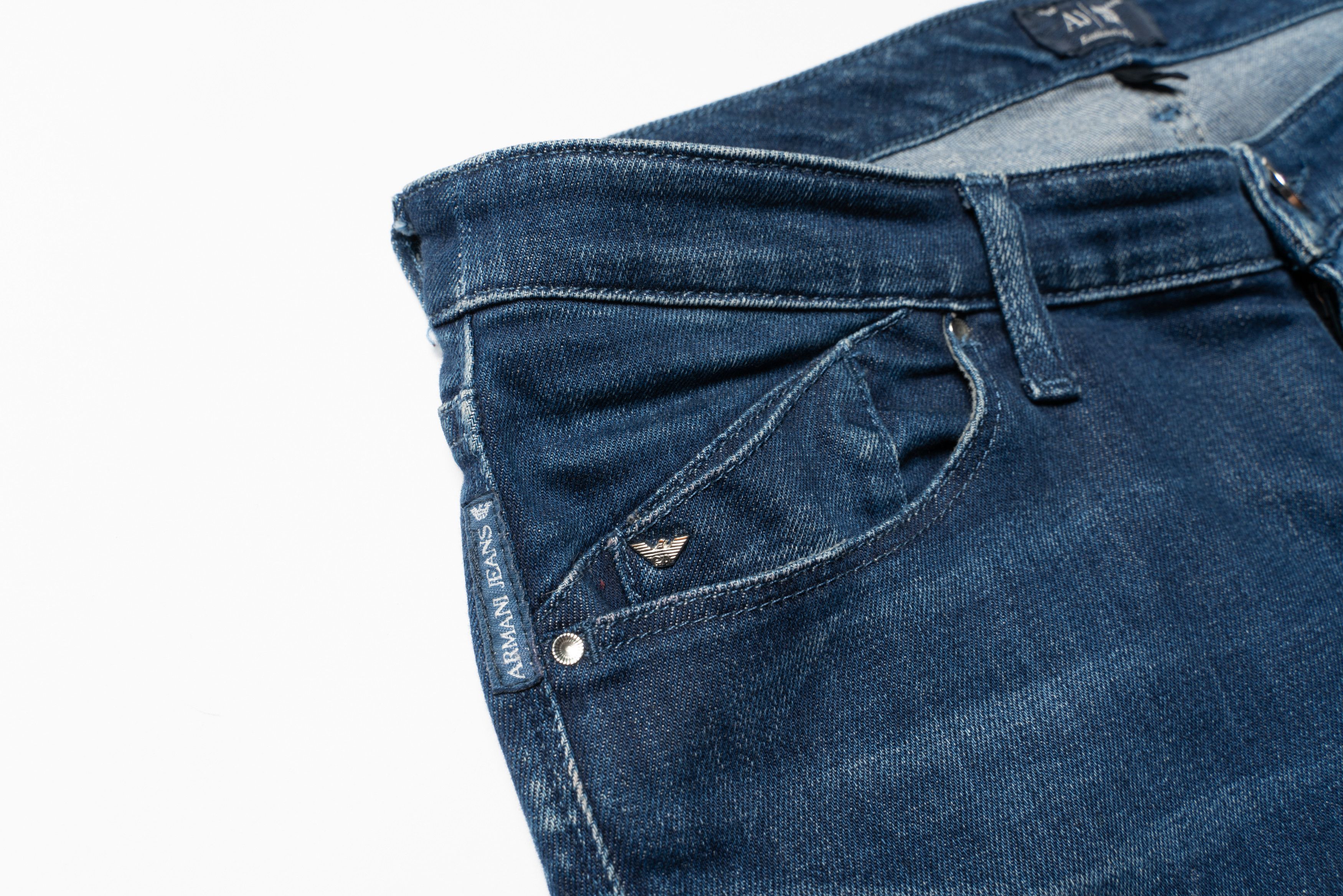 Armani 🔴 ARMANI JEANS Blue Denim Jeans Size 28" / US 6 / IT 42 - 5 Thumbnail