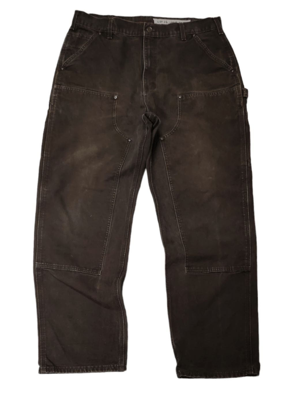 Image of Carhartt Carhatt Double Knee Dark Brown Jeans, Men's (Size 36)