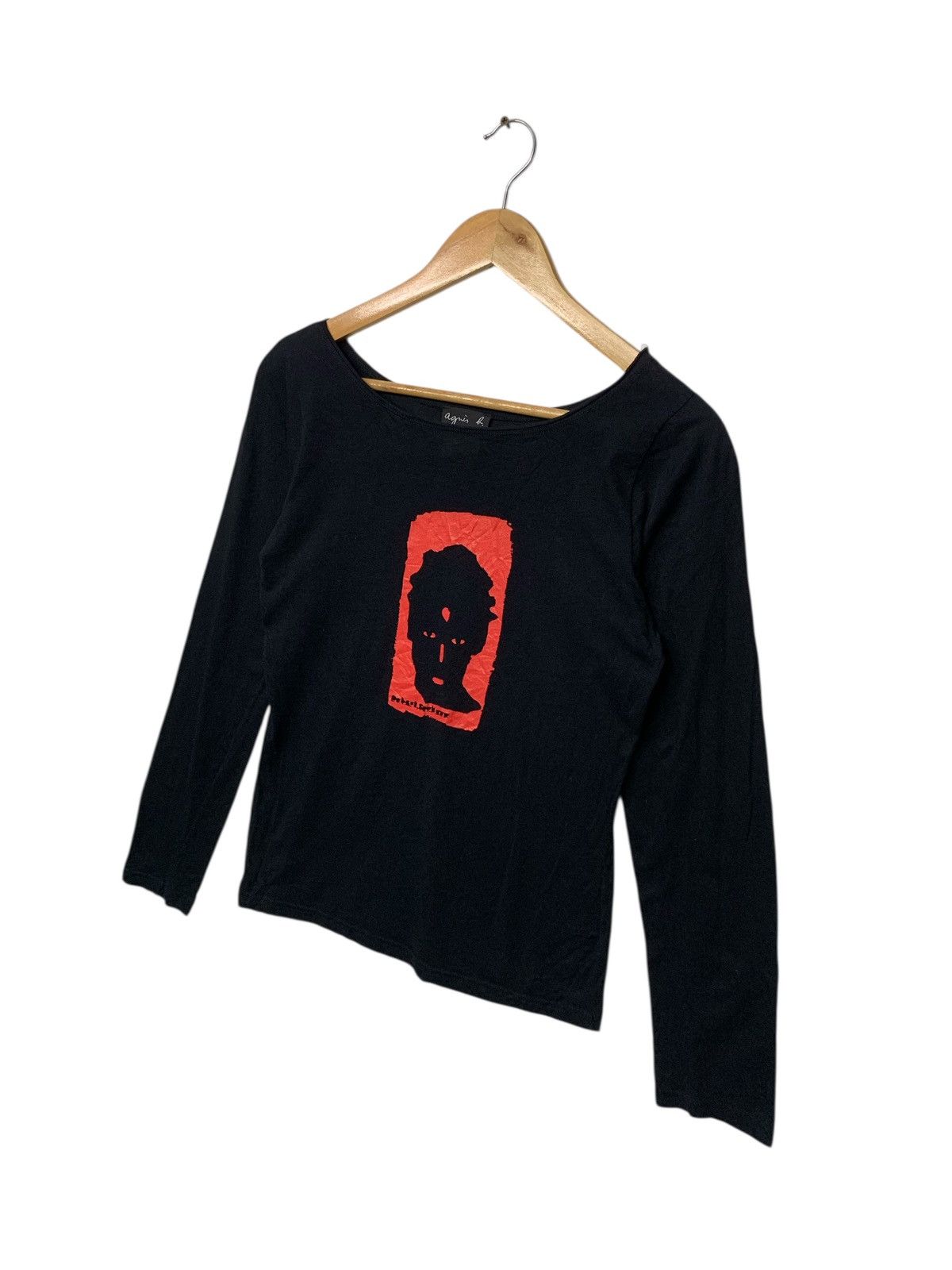 agnes b. Rare Agnes B X Rafael Gray Longsleeve T Shirt Size XS / US 0-2 / IT 36-38 - 2 Thumbnail