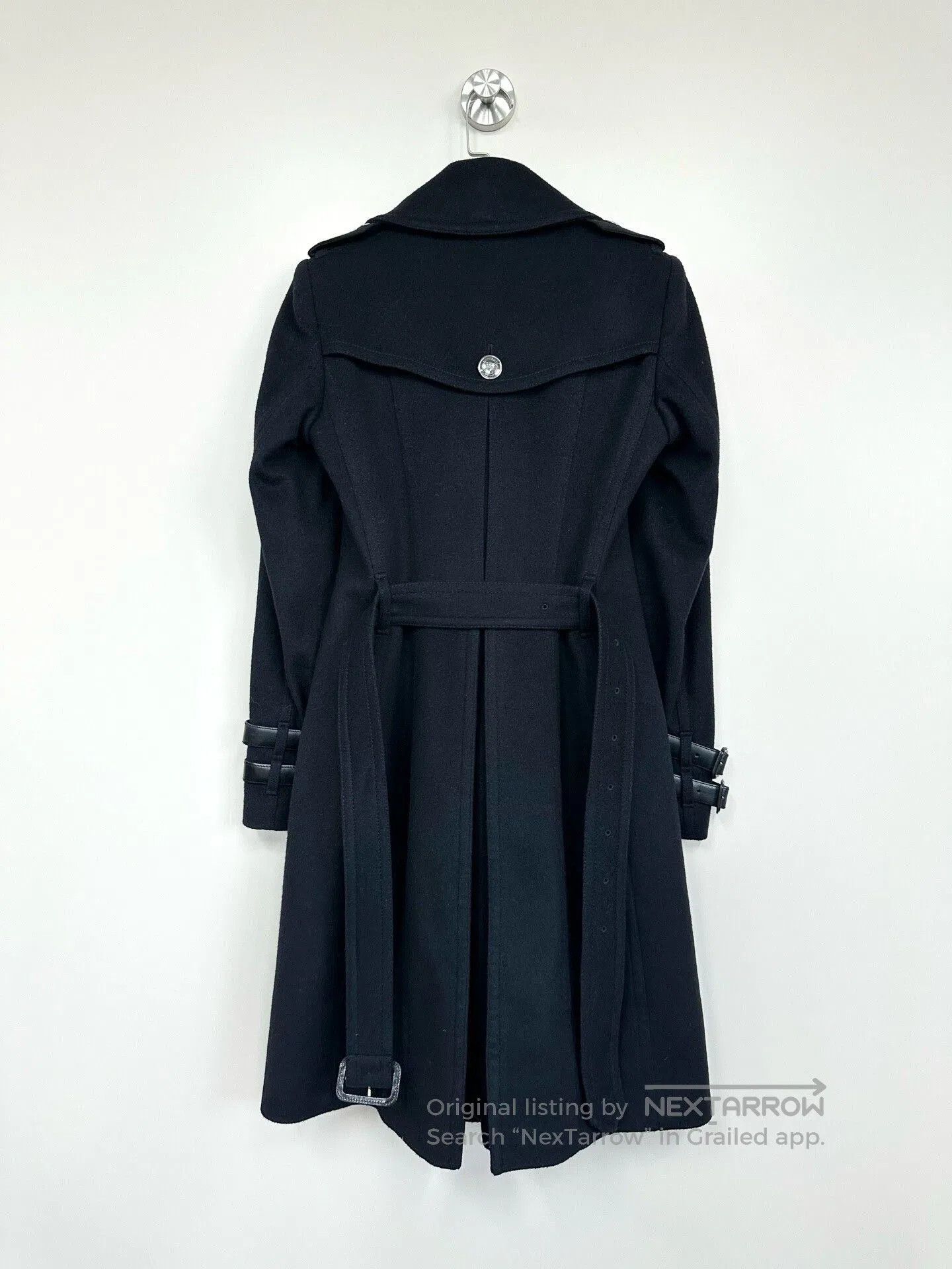 Burberry Burberry Classic Black Wool Coat. Size XXS / US 00 / IT 34 - 2 Thumbnail