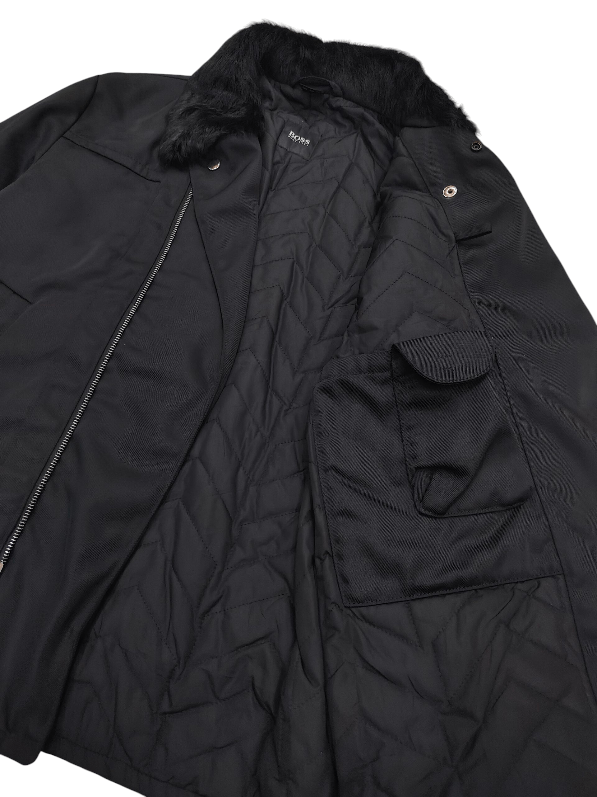 Hugo Boss 00s Hugo Boss- Archive Lamb Fur Collar Copter Jacket Size US M / EU 48-50 / 2 - 3 Thumbnail