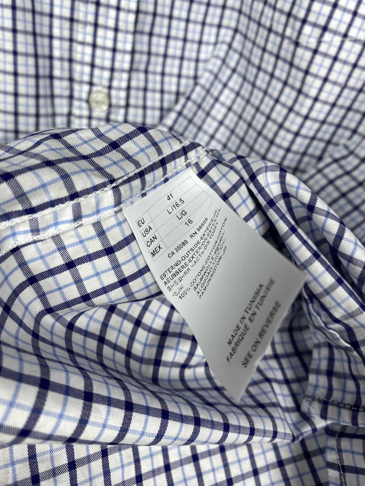 Paul & Shark × Vintage Vintage 90s Paul & Shark Yachting Plaid Shirt Button Up Size US L / EU 52-54 / 3 - 6 Thumbnail