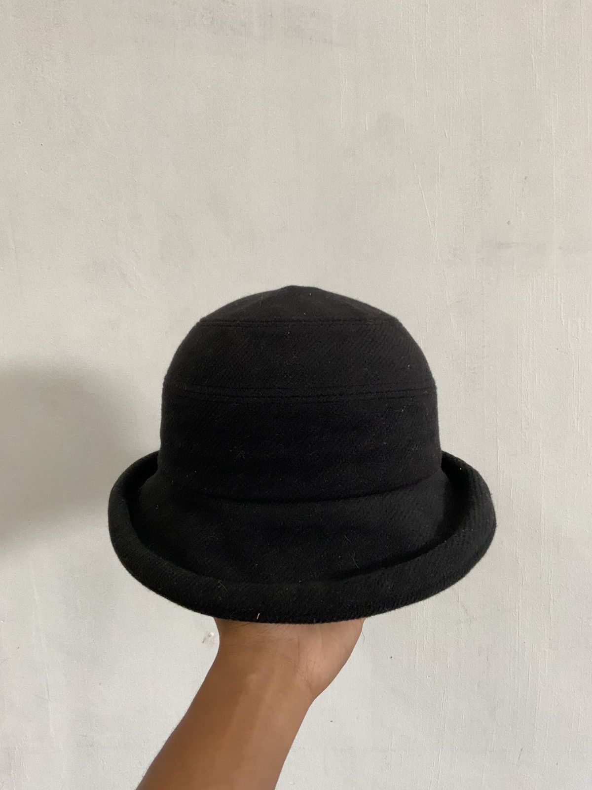 Japanese Brand Velvet Avant Garde Black Outdoor Hat Size ONE SIZE - 5 Thumbnail
