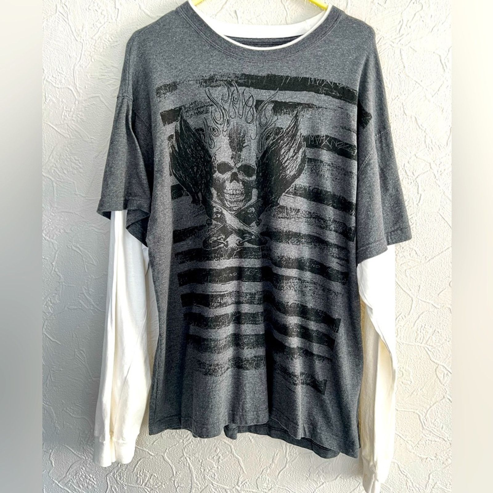 Tony Hawk RARE 2005 VINTAGE TONY HAWK LONGSLEEVE SKULL & BOARDS SHIRT Size US XL / EU 56 / 4 - 1 Thumbnail