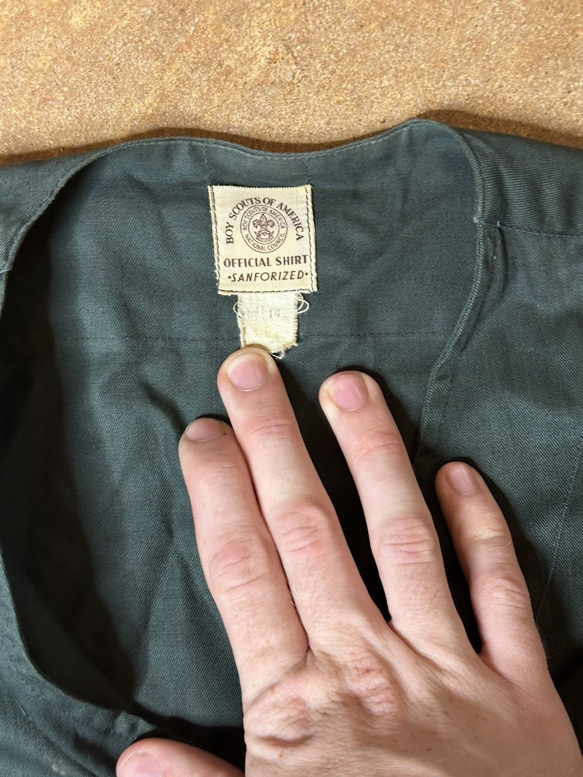 Vintage 1950s Boy Scouts Button Up Shirt Size L / US 10 / IT 46 - 5 Thumbnail
