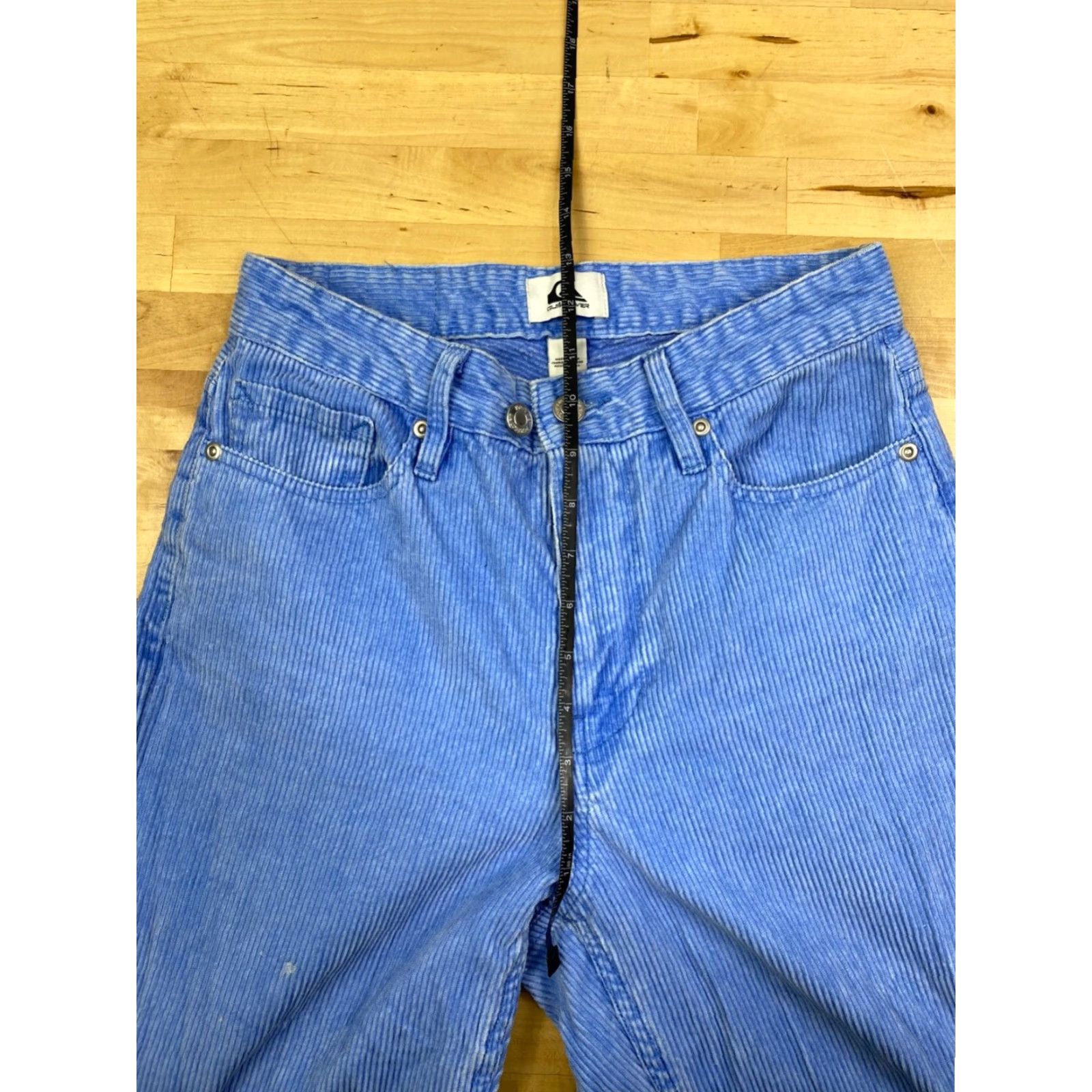 Quiksilver Quiksilver Pants Womens 26 Blue Corduroy Casual Regular Straight Ankle 80s Beach Retro Pockets Size 26" / US 2 / IT 38 - 7 Thumbnail