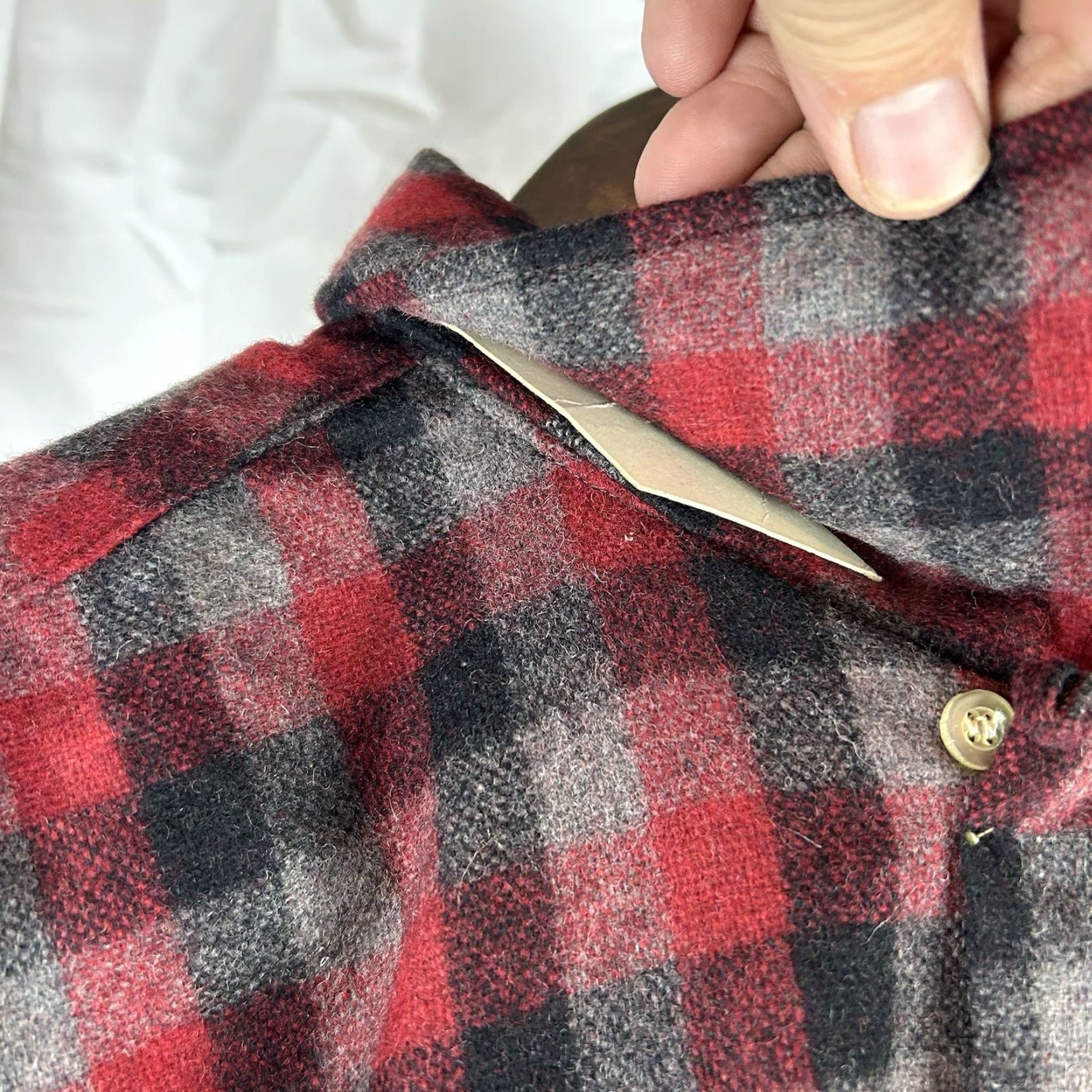 Vintage VINTAGE Envoy Mens Large Long Sleeve Plaid Check Thick Flannel Wool Button Shirt Size US L / EU 52-54 / 3 - 7 Thumbnail