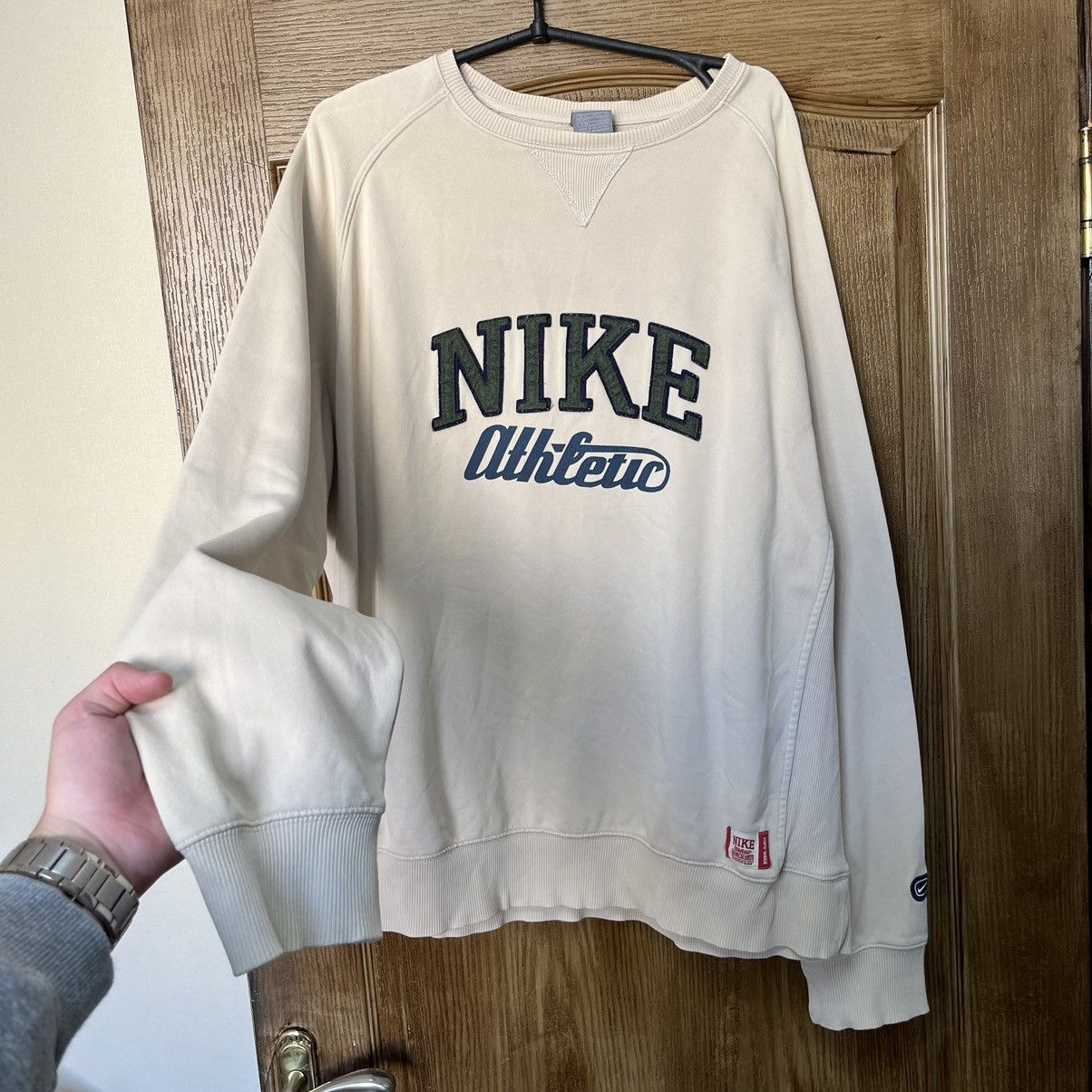 Nike Nike Athletic sweatshirt oversize beige streetwear y2k Size US L / EU 52-54 / 3 - 2 Thumbnail