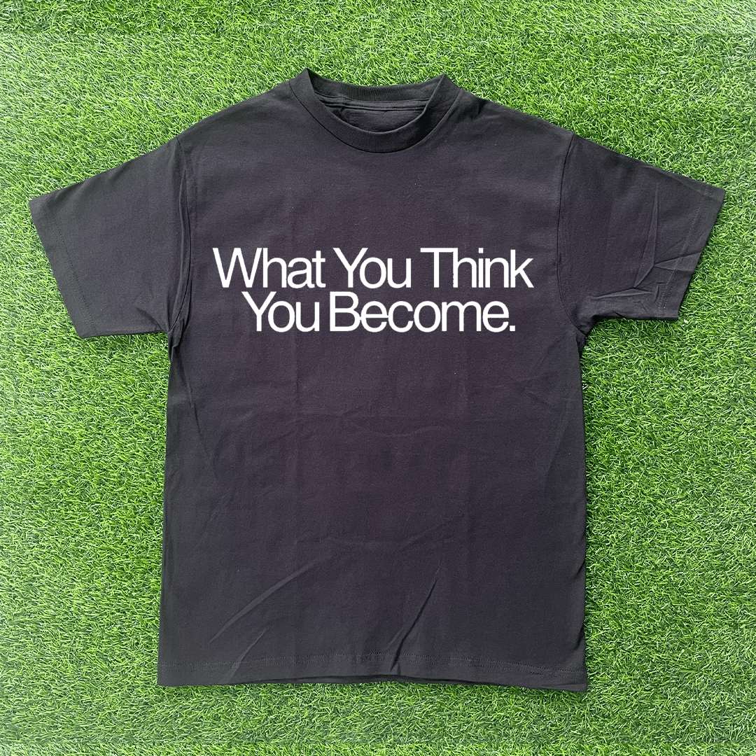 Vintage WHAT YOU THINK YOU BECOME TSHIRT Size US XL / EU 56 / 4 - 1 Preview