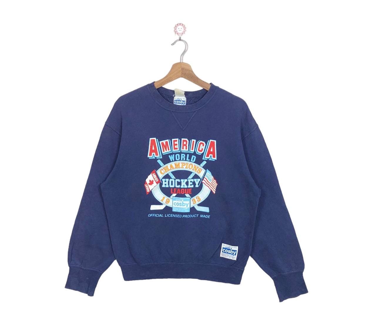 Vintage 90s American World Champion Hockey Cosby Sweatshirt