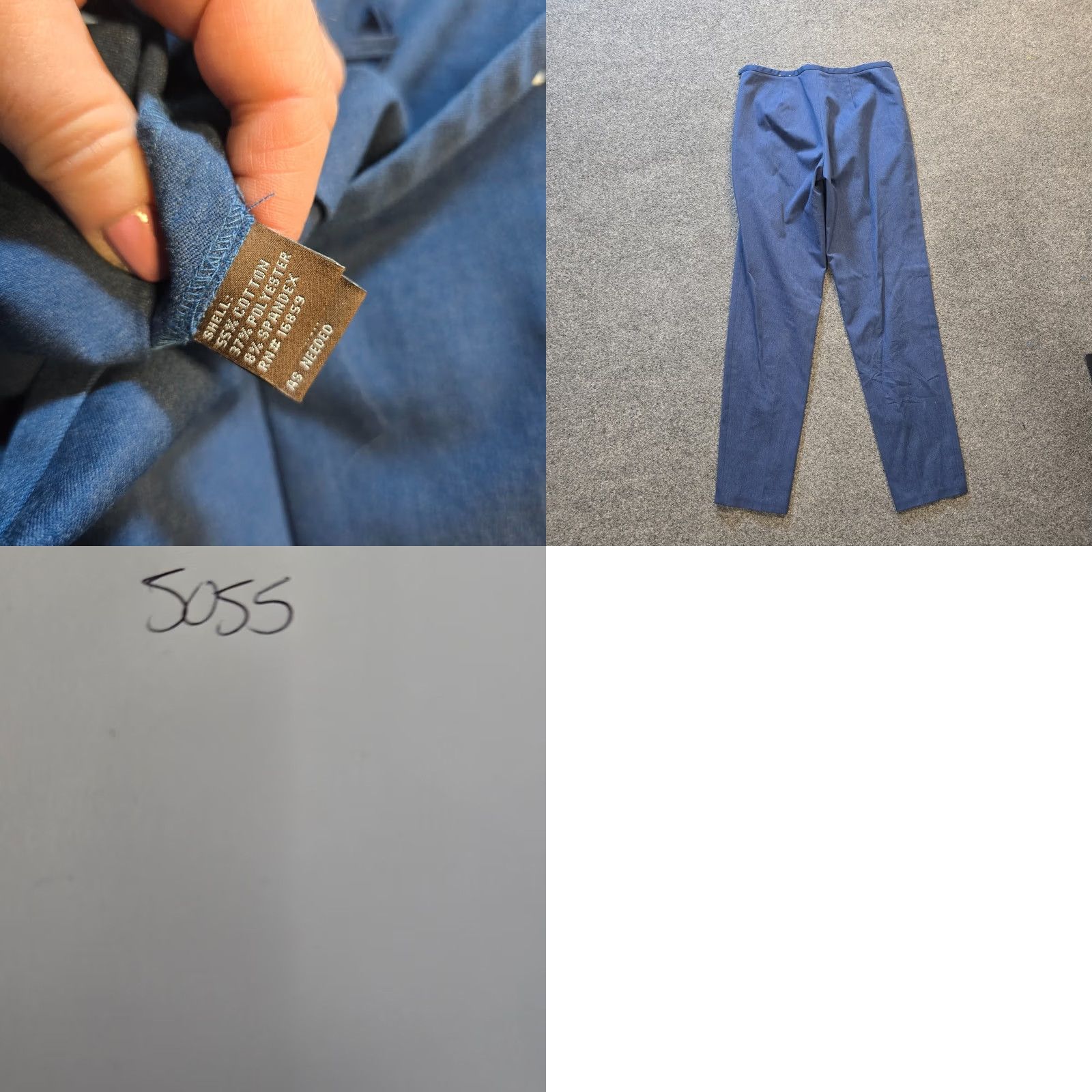 J.McLaughlin J. McLaughlin Pants Women Size 2 Blue Side Zip Flat Front Tapered Classic Capsule Dress Pants Mens? Size 26" / US 2 / IT 38 - 8 Thumbnail