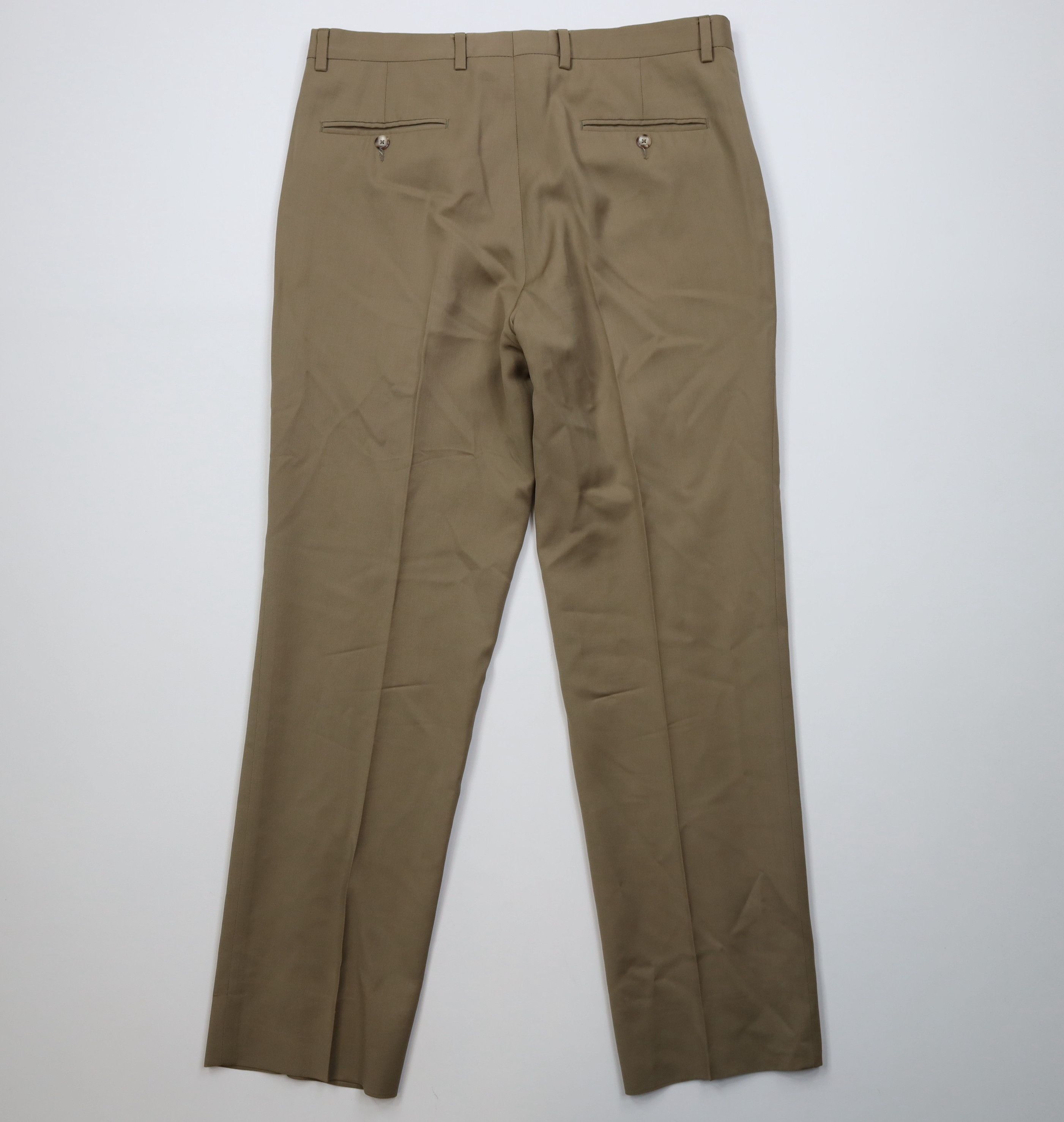 Jos. A. Bank Jos A Bank Executive Tailored Fit Wool Knit Chino Pants Size US 33 - 11 Thumbnail