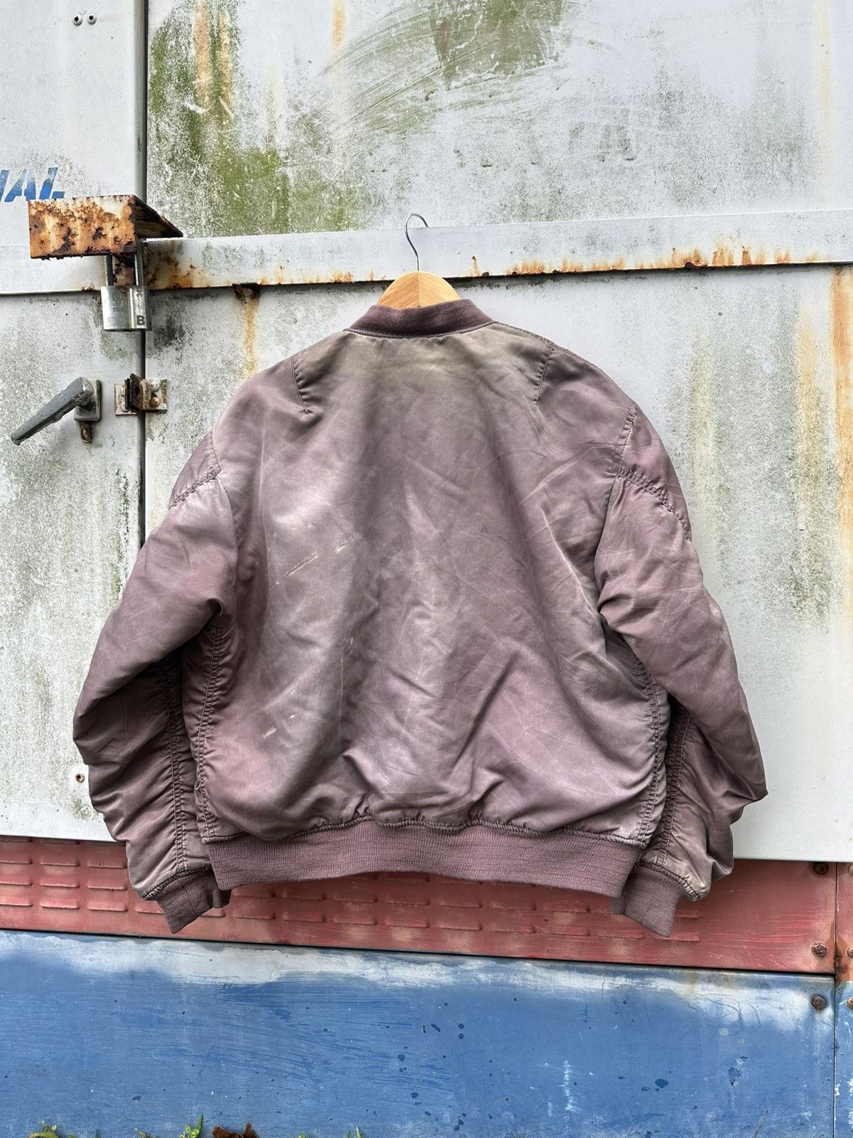Vintage 🪖Vintage Faded MA-1 Man Intermediate Bomber Jacket Size US L / EU 52-54 / 3 - 9 Thumbnail