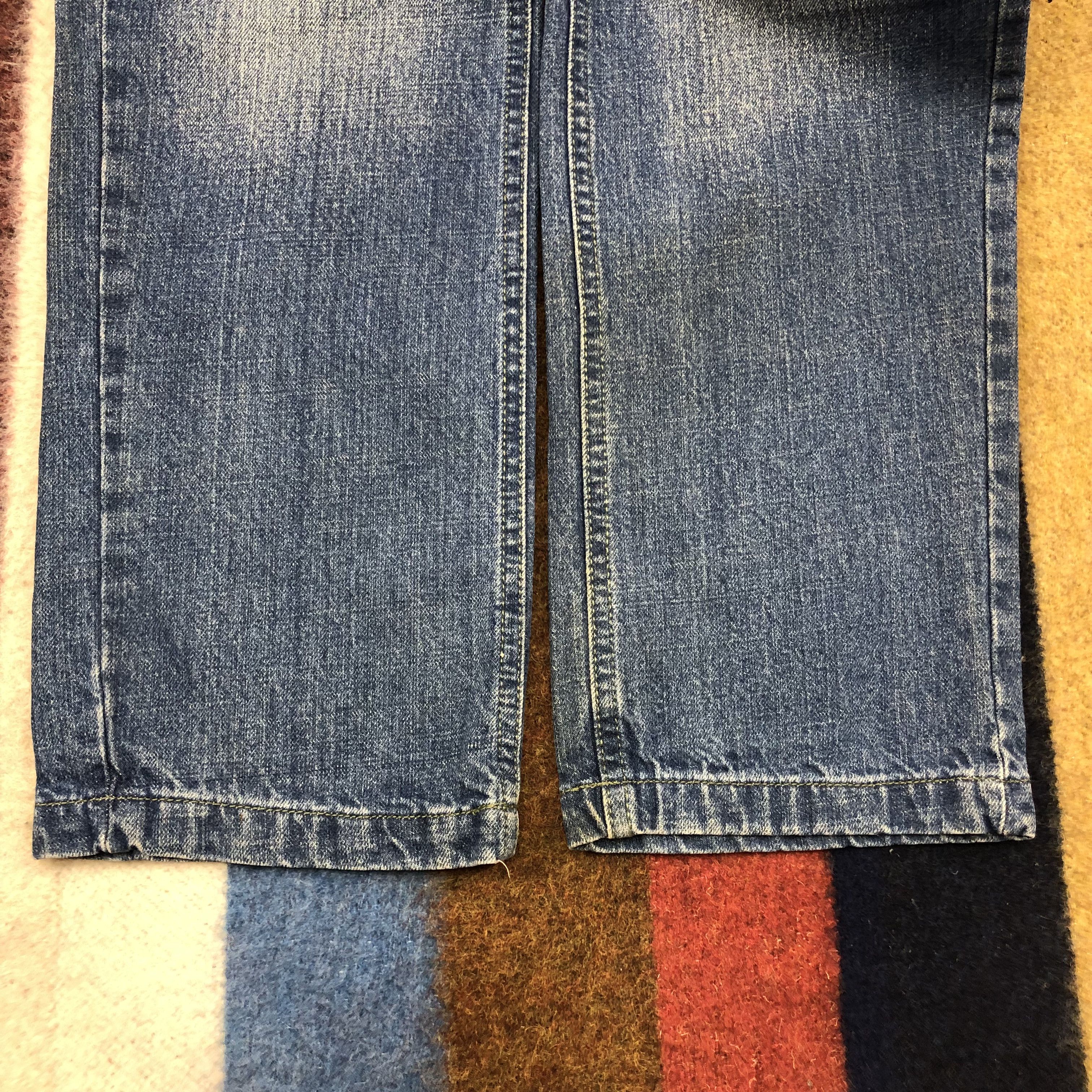 Japanese Brand TEKU Embroidery Red Dragon Denim Jeans #1698/05 Size US 31 - 8 Thumbnail