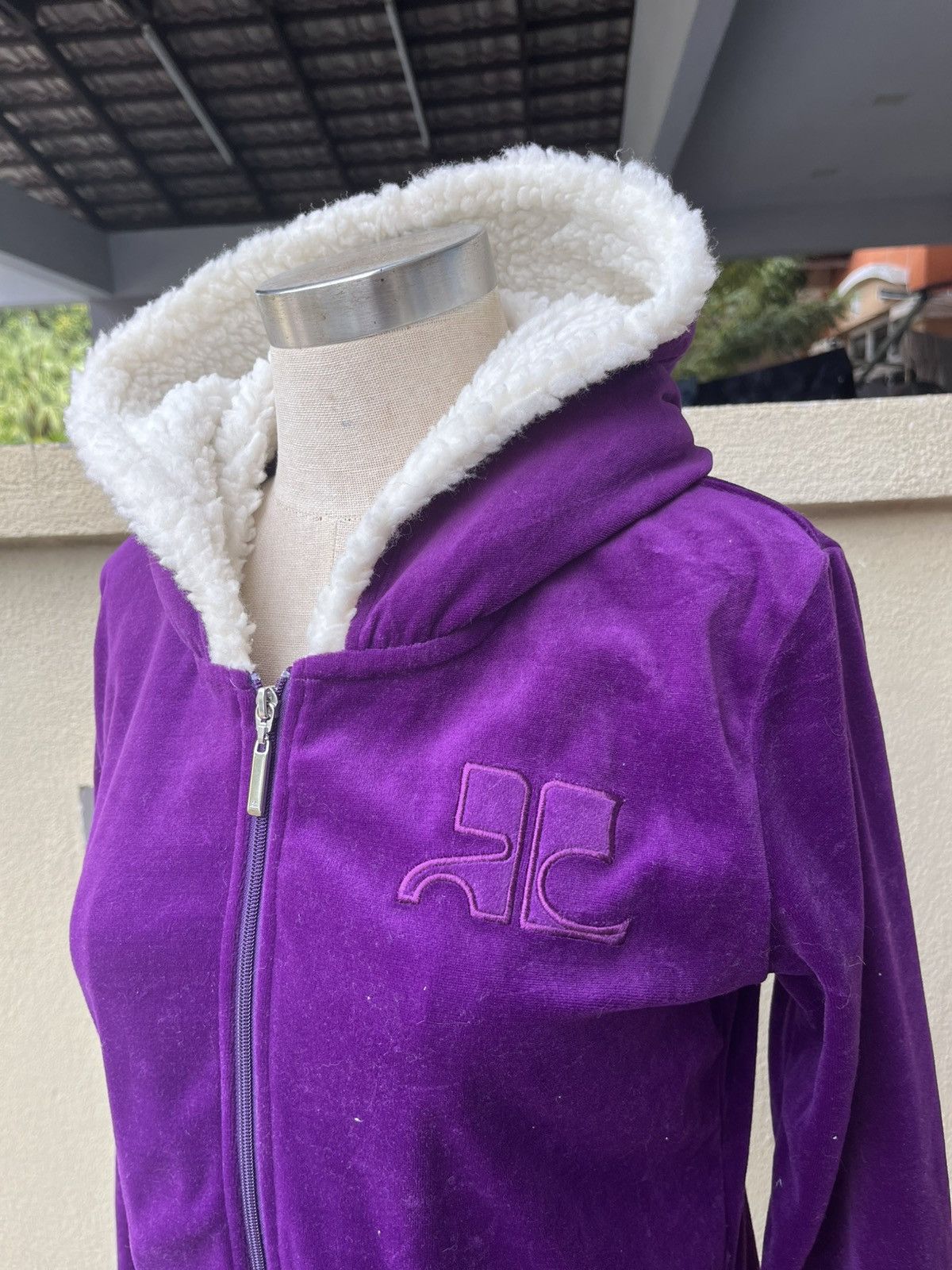 Courreges Aw10 courreges sport furure purple hoodie Size S / US 4 / IT 40 - 2 Thumbnail