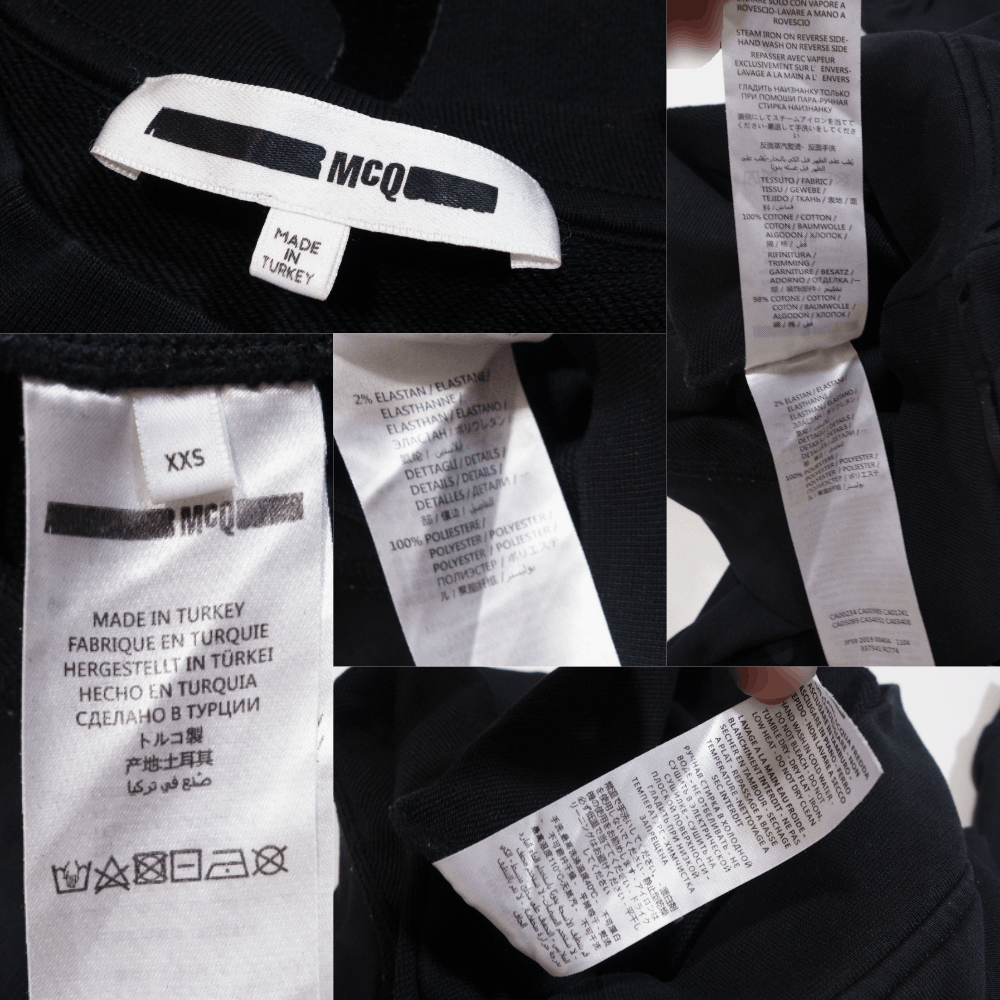 Alexander McQueen Birds Velour Logos Monogram Sweatshirt Size US XXS / EU 40 - 8 Thumbnail