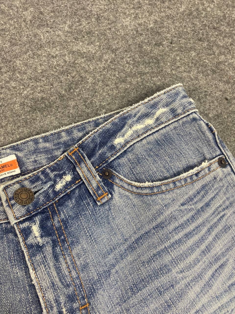 Japanese Brand sweet camel low bootcut denim nice design Size 31" - 11 Thumbnail