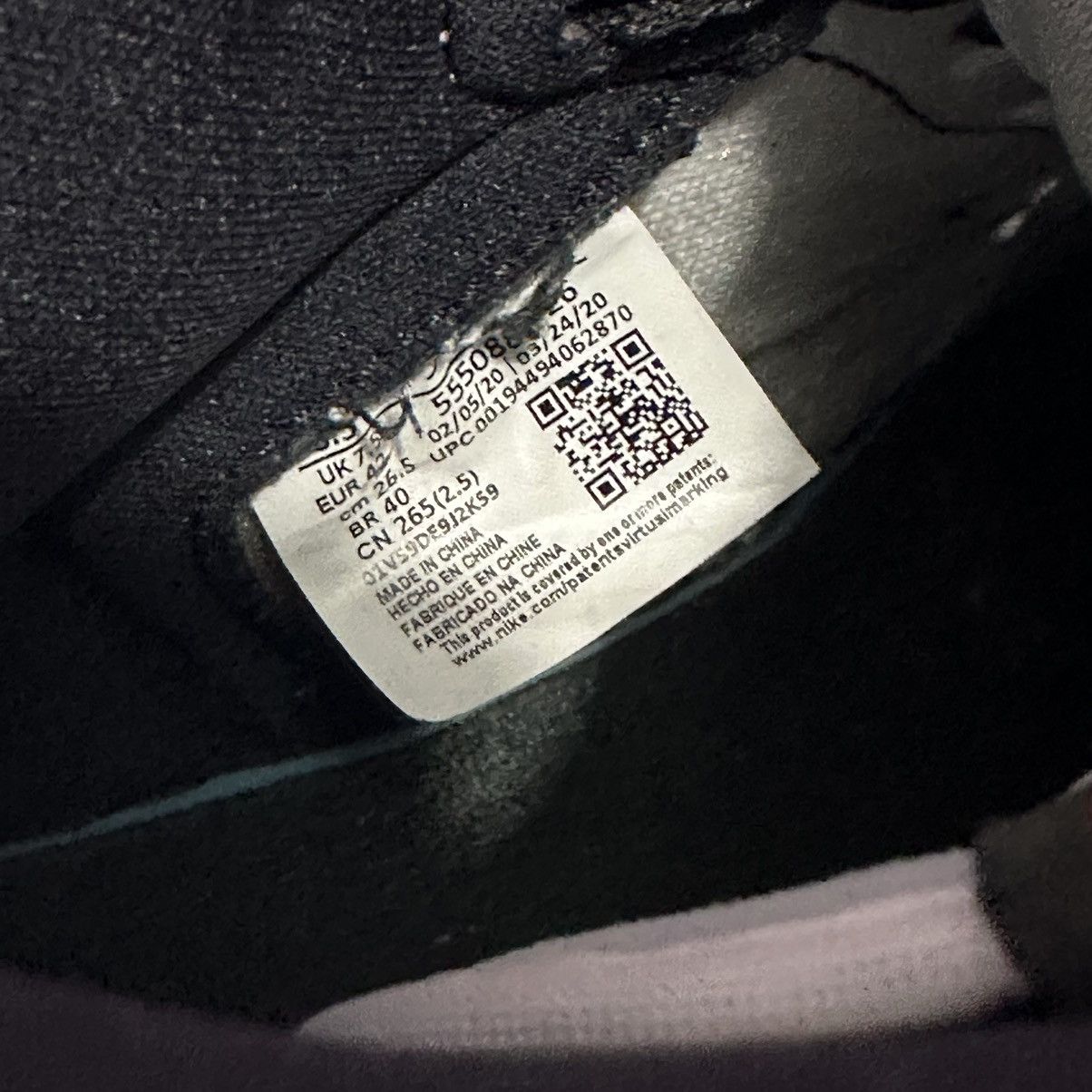 Jordan Brand × Nike Nike Air Jordan 1 Retro High Smoke Grey Size 8.5 555088-125 Size US 8.5 / EU 41-42 - 7 Thumbnail