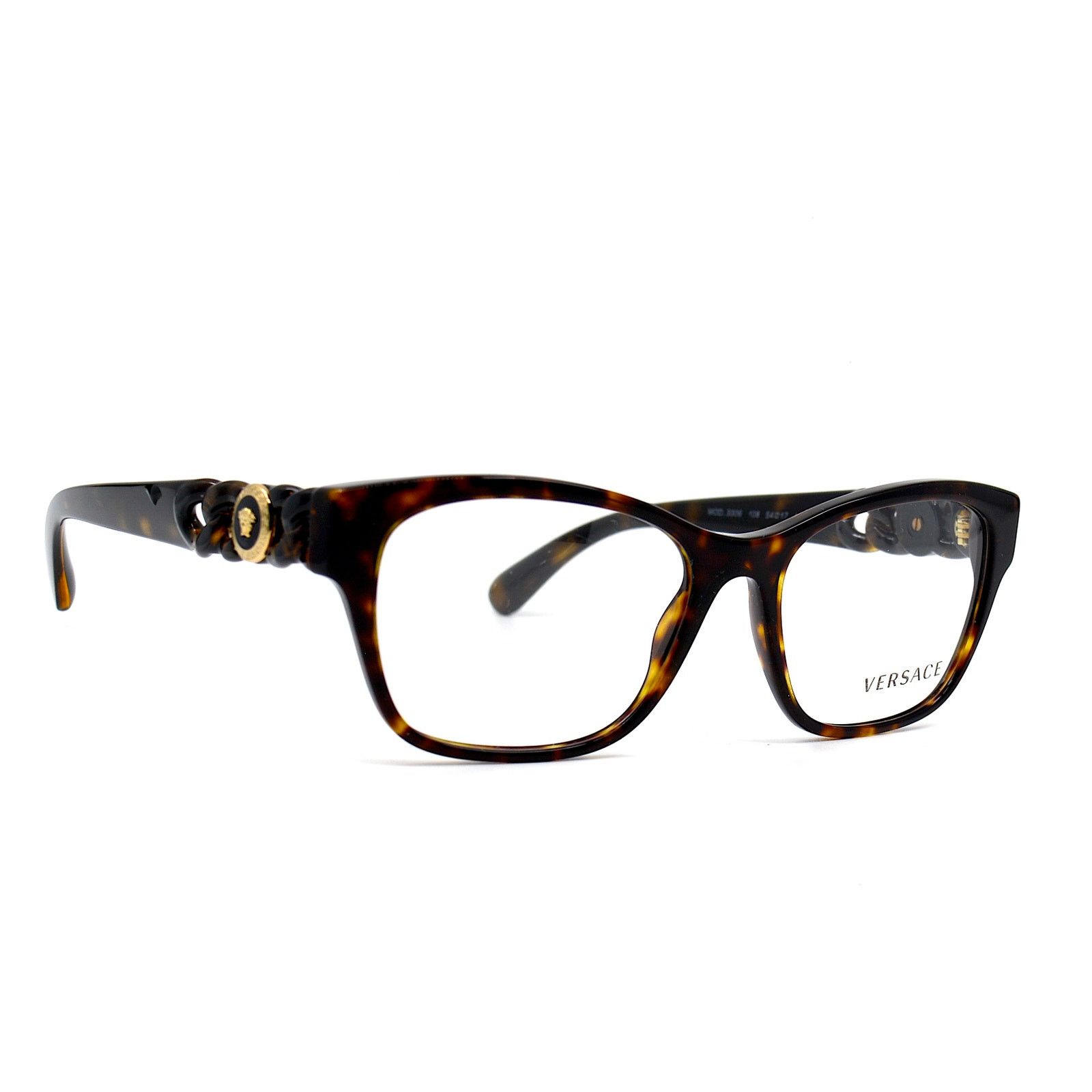 Versace NEW VERSACE VE3306 108 HAVANA AUTHENTIC EYEGLASSES FRAME Size ONE SIZE - 2 Thumbnail