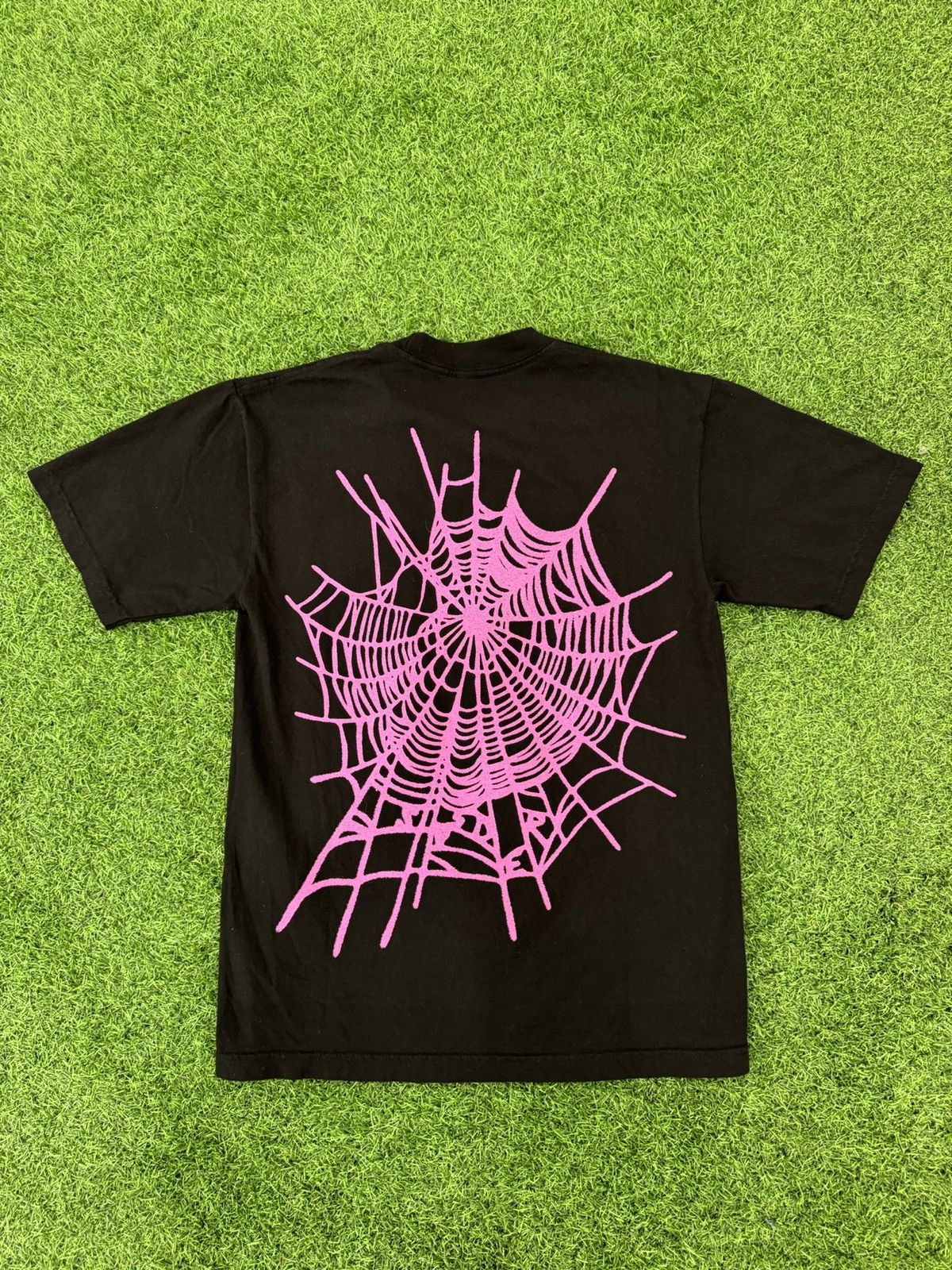 Spider Worldwide Sp5der Pink Web Tee | Grailed