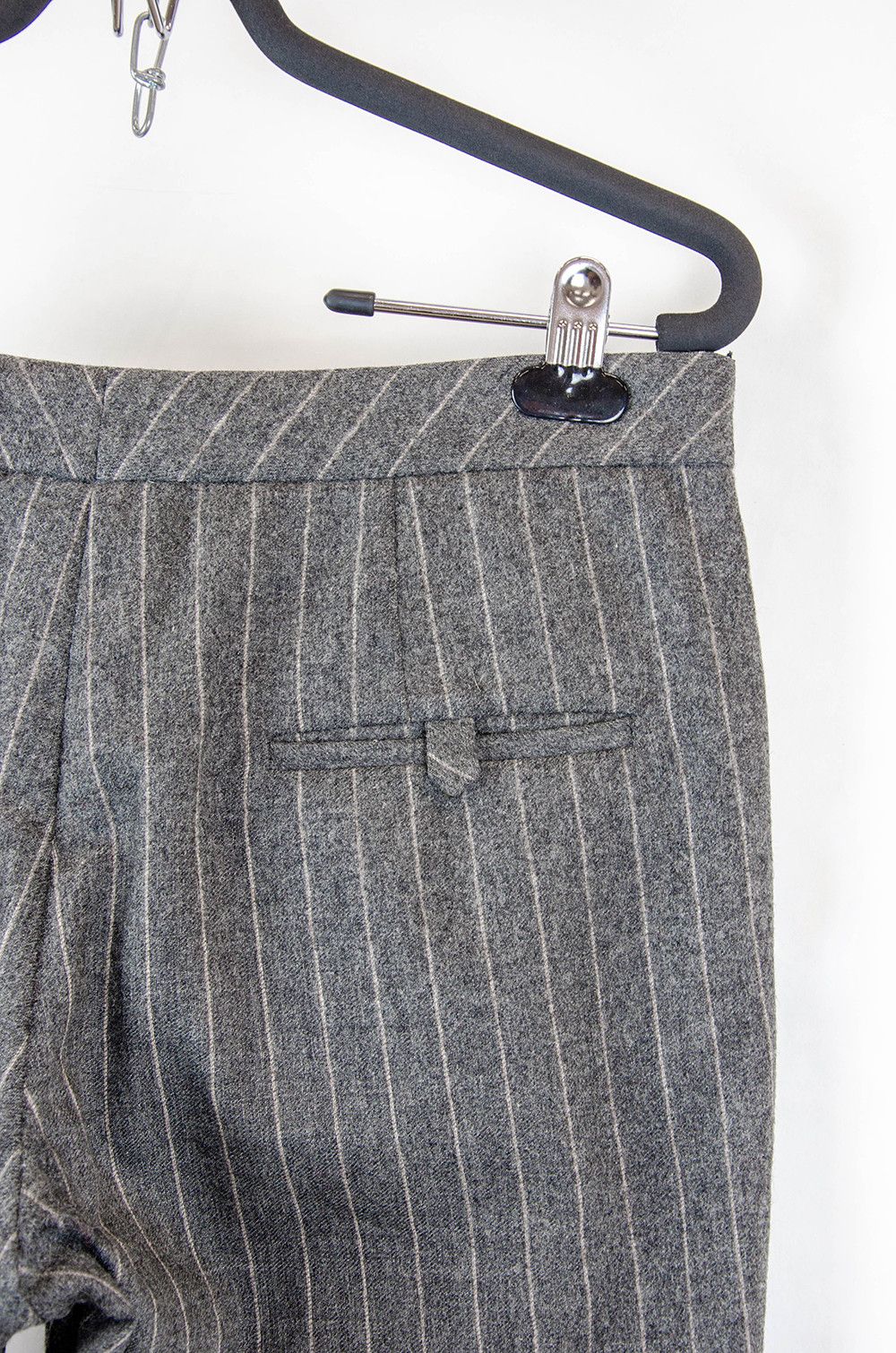 Brunello Cucinelli Gunex Grey Pinstripe Wool Cashmere Pants - Size IT 44 Size 30" / US 8 / IT 44 - 12 Thumbnail