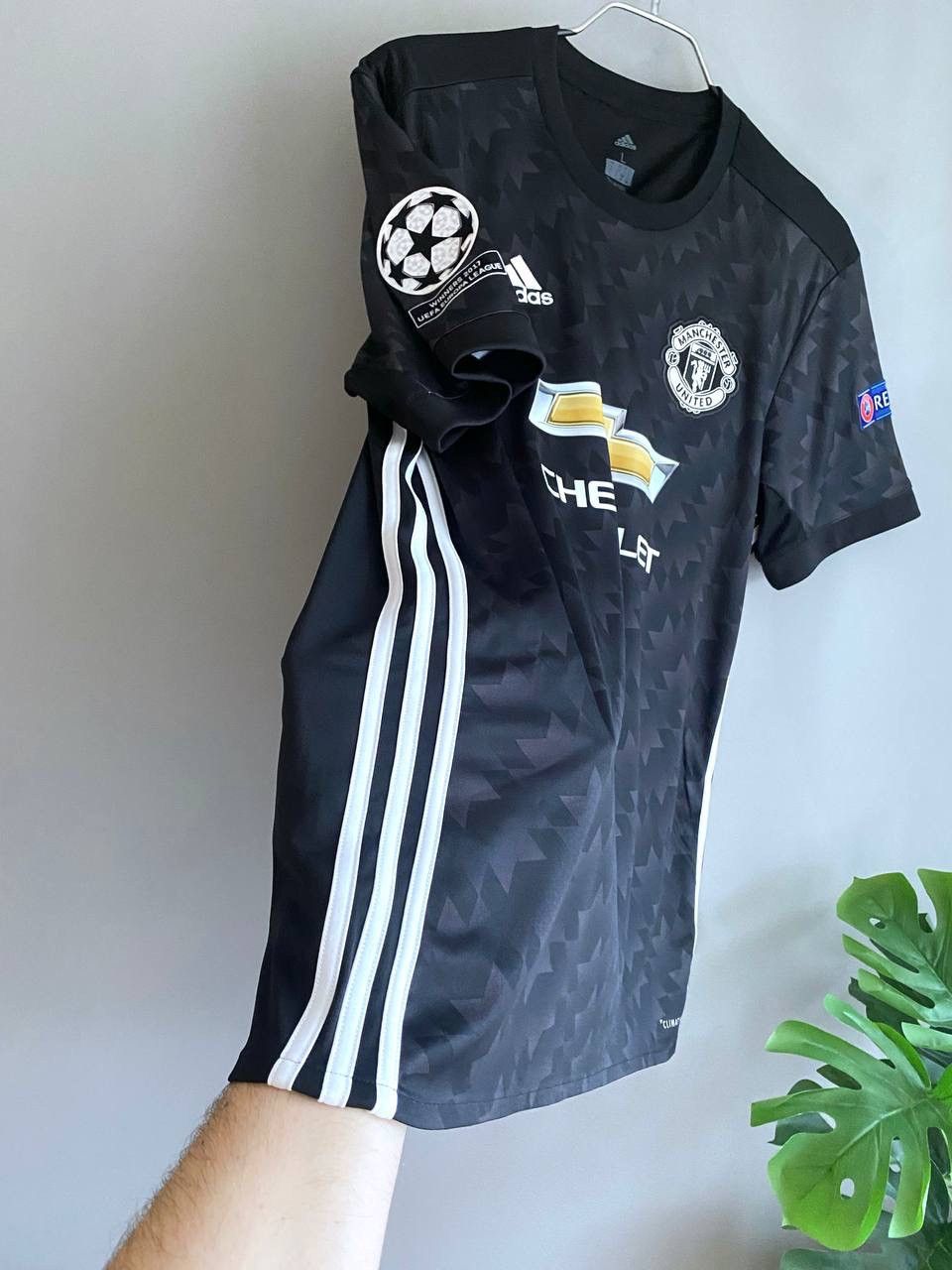 Adidas Adidas Manchester United 2017/18 Soccer Jersey Champions League Patch #9 Lukaku Size US L / EU 52-54 / 3 - 12 Thumbnail