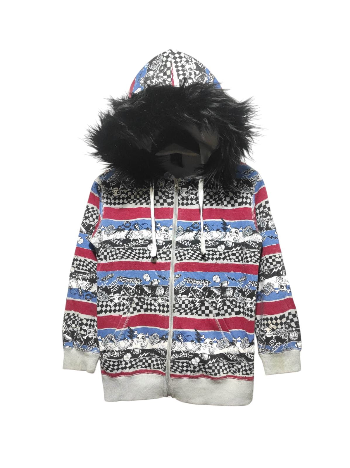 Hysteric Glamour Tilt Fullprint Zip Fur Hoodie i6w9 LBG style Size US XXS / EU 40 - 1 Thumbnail