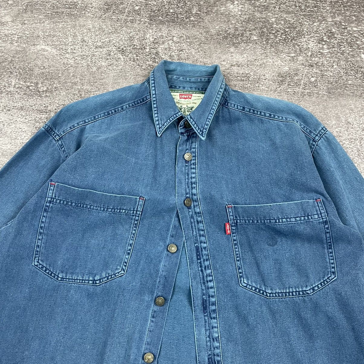 Levi's Vintage Levi’s Rare Denim Western Shirt Size US L / EU 52-54 / 3 - 2 Thumbnail