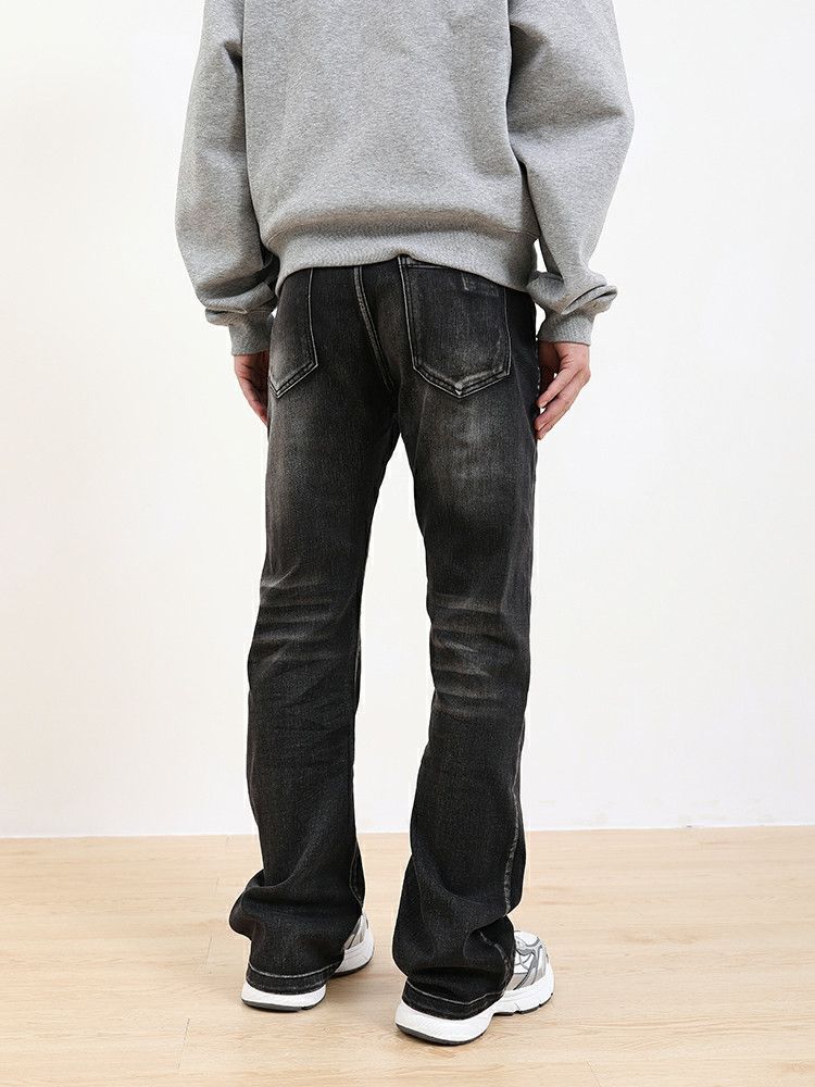 Jean × Vintage washed faded y2k yuppie flared jeans Size US 34 / EU 50 - 4 Thumbnail