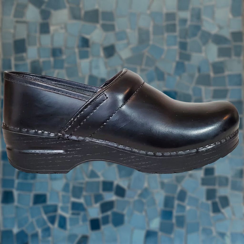 Dansko Dansko Clog Womens Black Leather Professional Work Clogs Women Size Size ONE SIZE - 1 Thumbnail