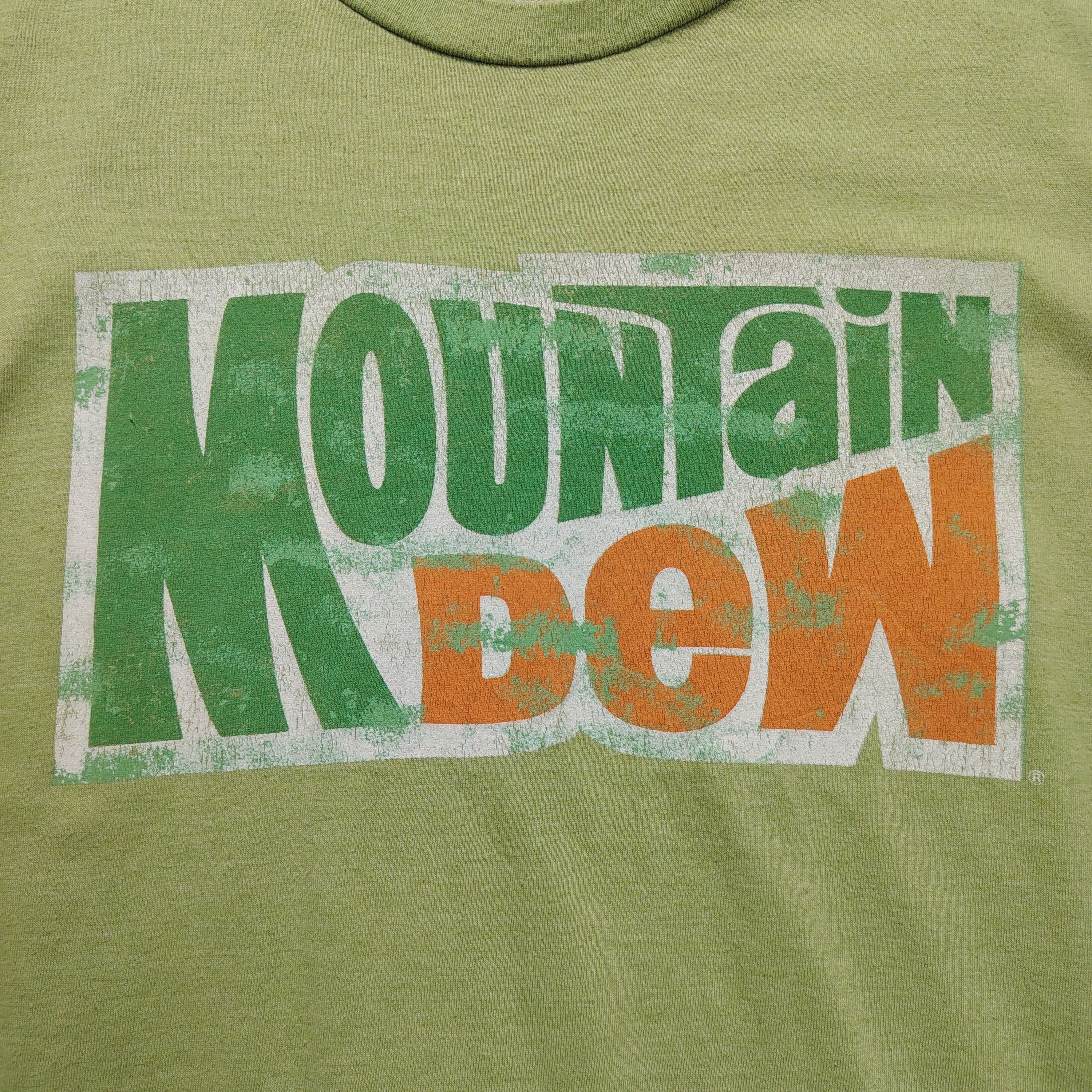 Mountain Dew Mountain Dew Lime Green Cotton Short Sleeves T-shirt Size M Size US M / EU 48-50 / 2 - 2 Thumbnail