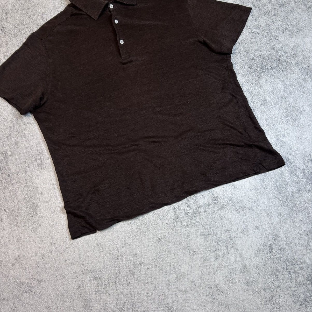 Loro Piana Loro Piana 100% linen polo shirt Size US L / EU 52-54 / 3 - 4 Thumbnail