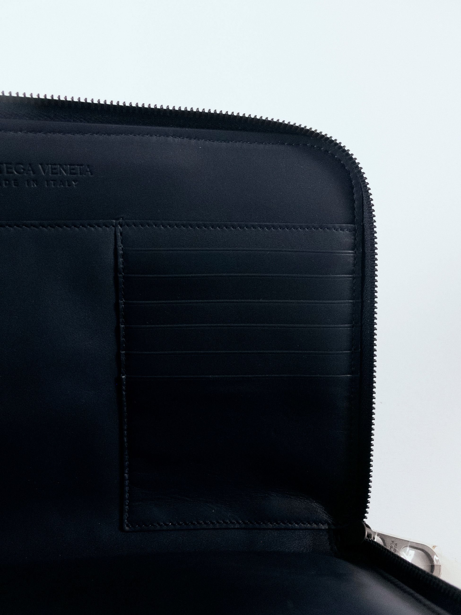 Bottega Veneta BOTTEGA VENETA blue intrecciato leather clutch document bag Size ONE SIZE - 13 Thumbnail