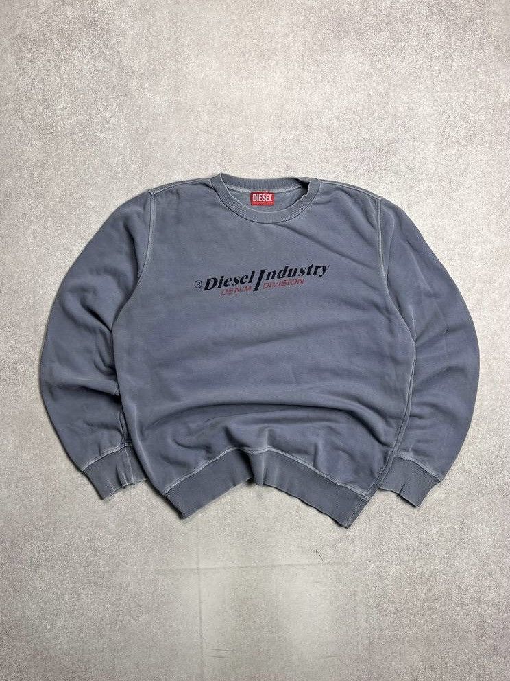 Diesel × Vintage Vintage Diesel Industry Boxy Heavy Cotton Sweatshirt Y2K M Size US M / EU 48-50 / 2 - 1 Thumbnail