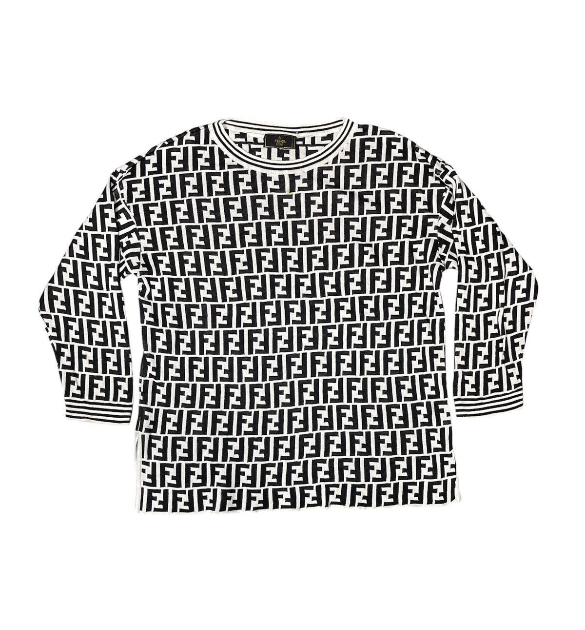 Fendi Vintage Fendi Monogram Long Sleeve Size US M / EU 48-50 / 2 - 1 Thumbnail