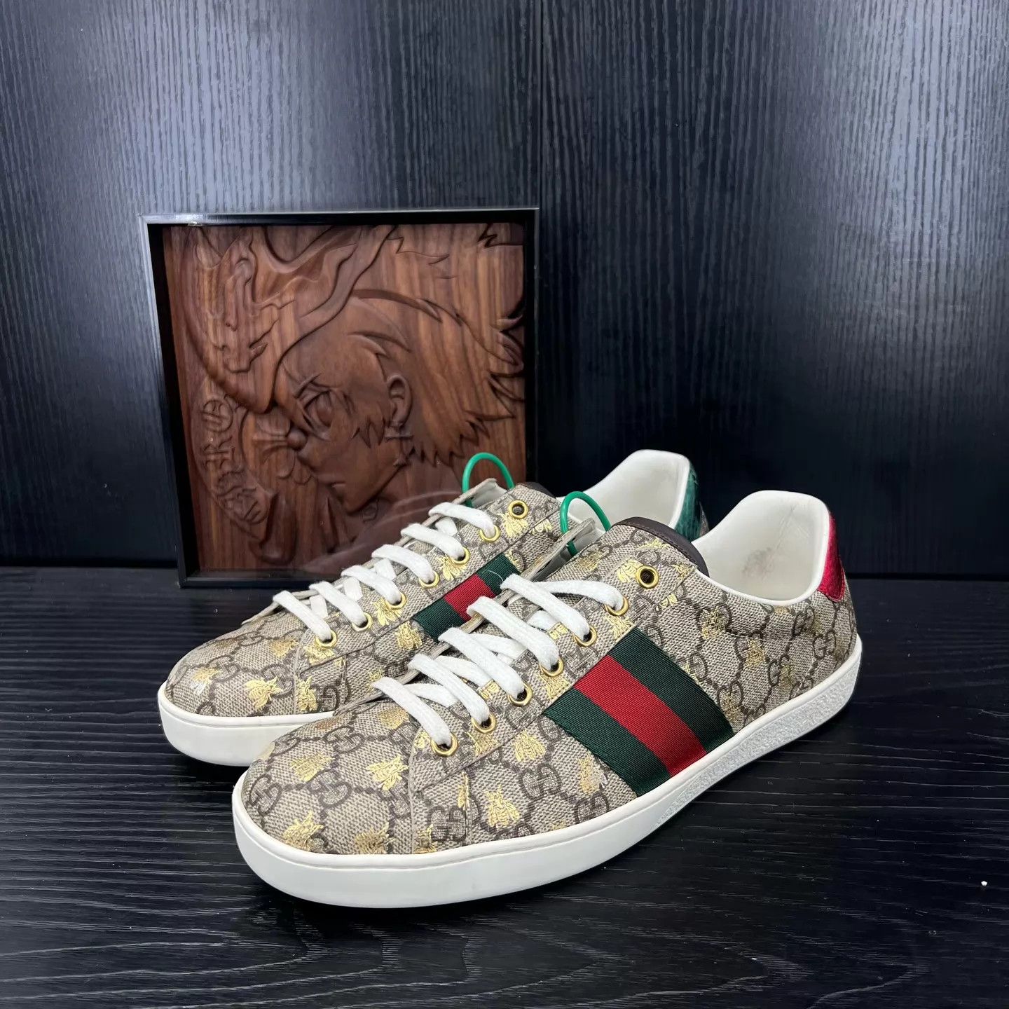 Gucci Gucci Ace Brown All-Over Print UK8 like new Size US 9 / EU 42 - 1 Thumbnail