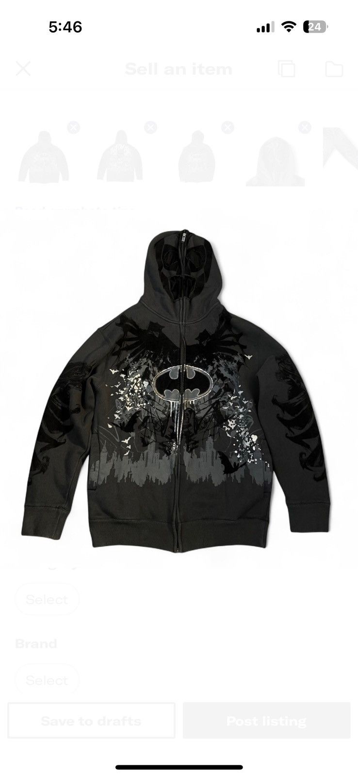 DC Comics Ecko Unlimited x Batman Zip-Up Hoodie Black Rhino Exhibit Size US S / EU 44-46 / 1 - 2 Thumbnail