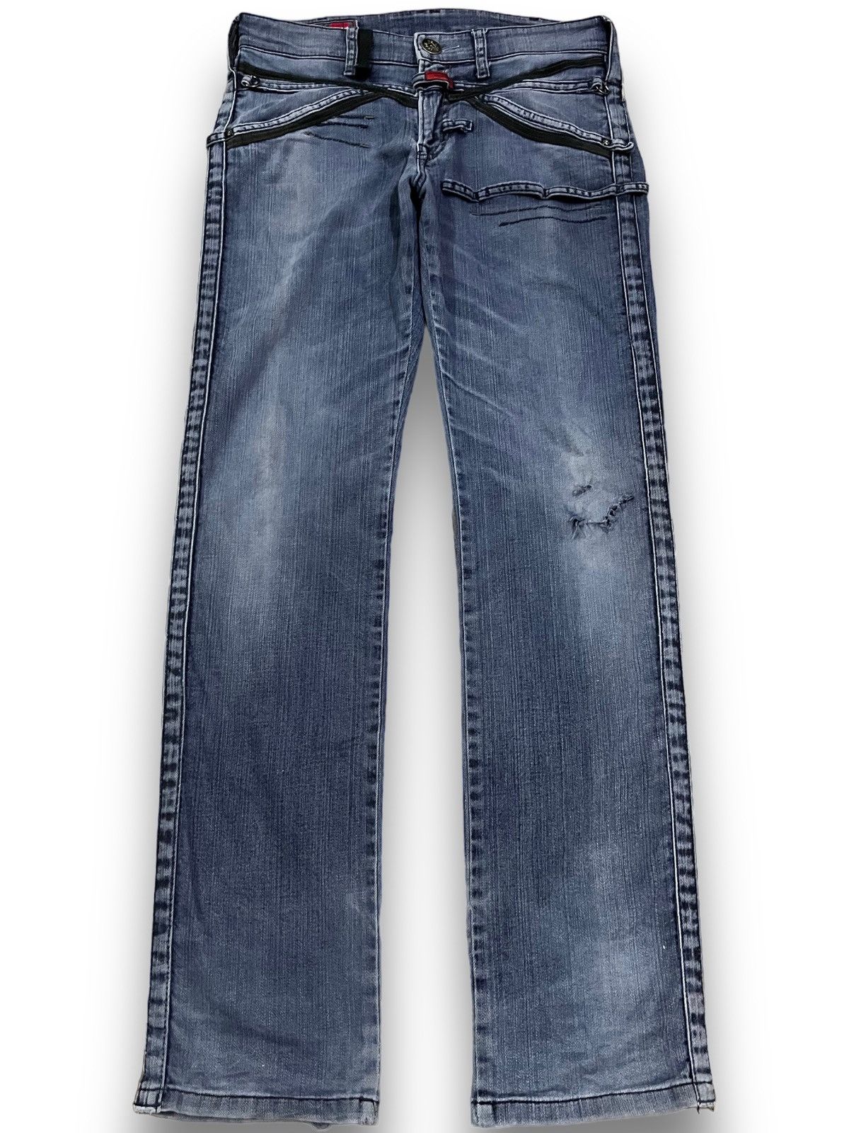 Beauty Beast × Marithe + Francois Girbaud Vintage Marithe Francois Girbaud Punk Denim Size US 31 - 1 Thumbnail