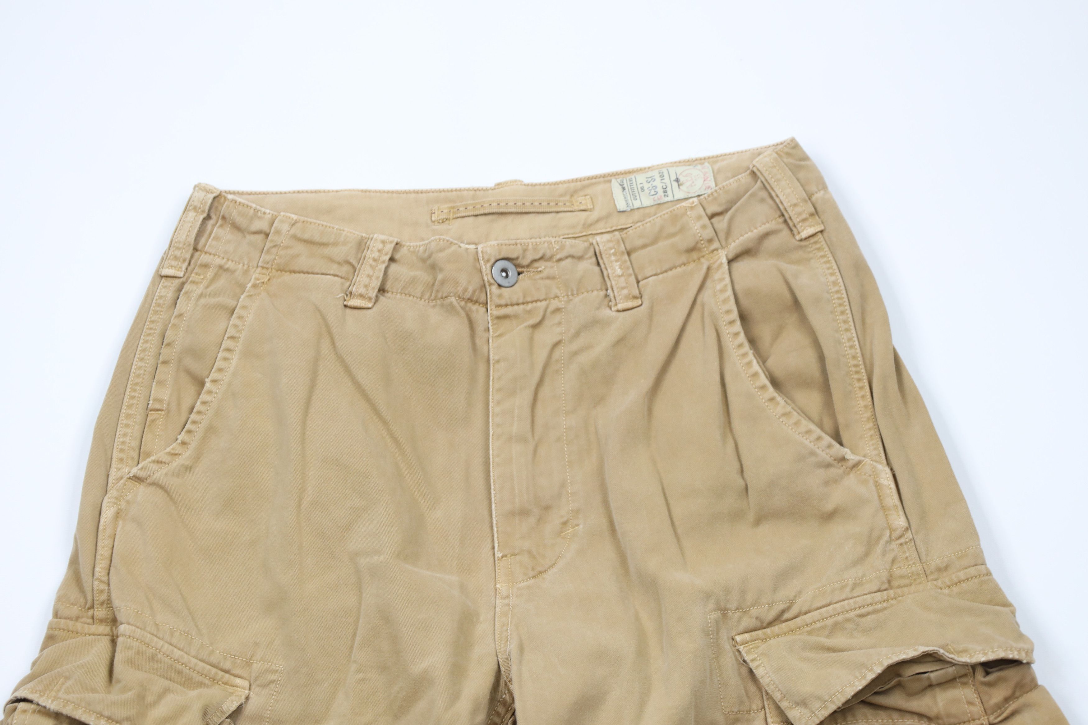 American Eagle Outfitters × Vintage Vintage 90s Y2K American Eagle Baggy Wide Leg Cargo Pants Size US 29 - 2 Thumbnail