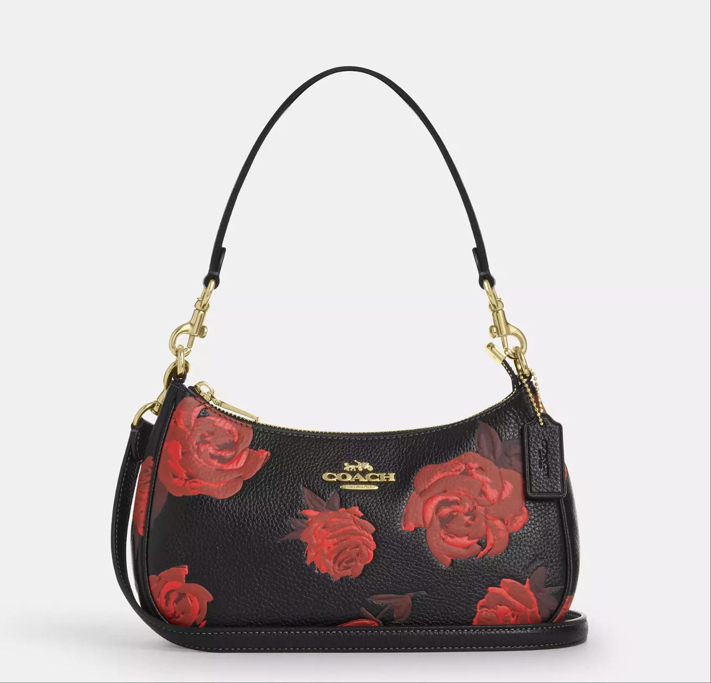 Coach NWT Coach Teri Shoulder Bag With Floral Print CCE28 Size ONE SIZE - 8 Thumbnail