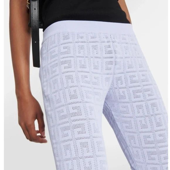 Givenchy Givenchy 4G jacquard flared pants - LAVENDER - NEW WITH TAGS Size 27" / US 4 / IT 40 - 3 Thumbnail