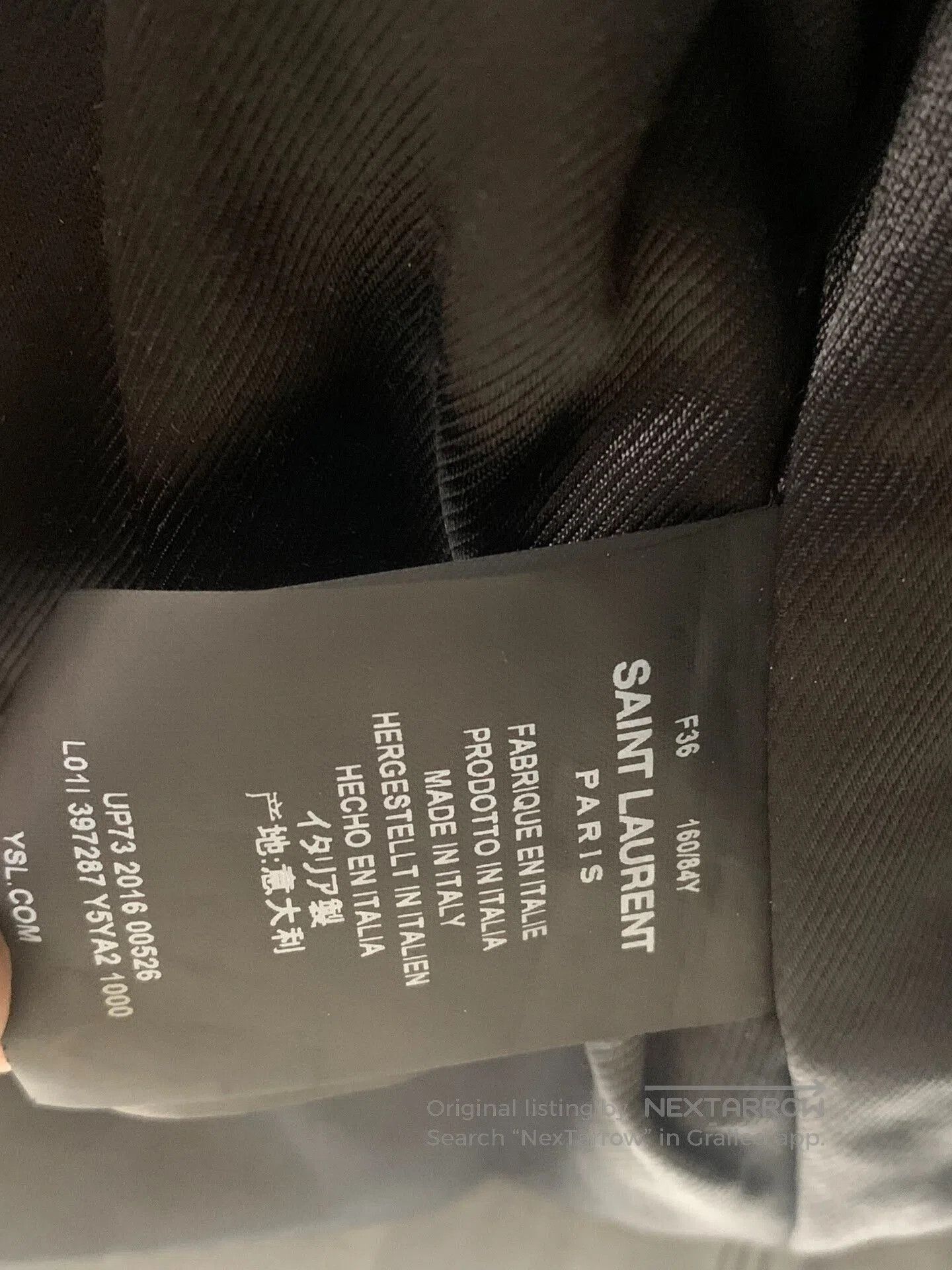 Yves Saint Laurent YSL Biker Black Short Leather Jacket. Size XS / US 0-2 / IT 36-38 - 6 Thumbnail