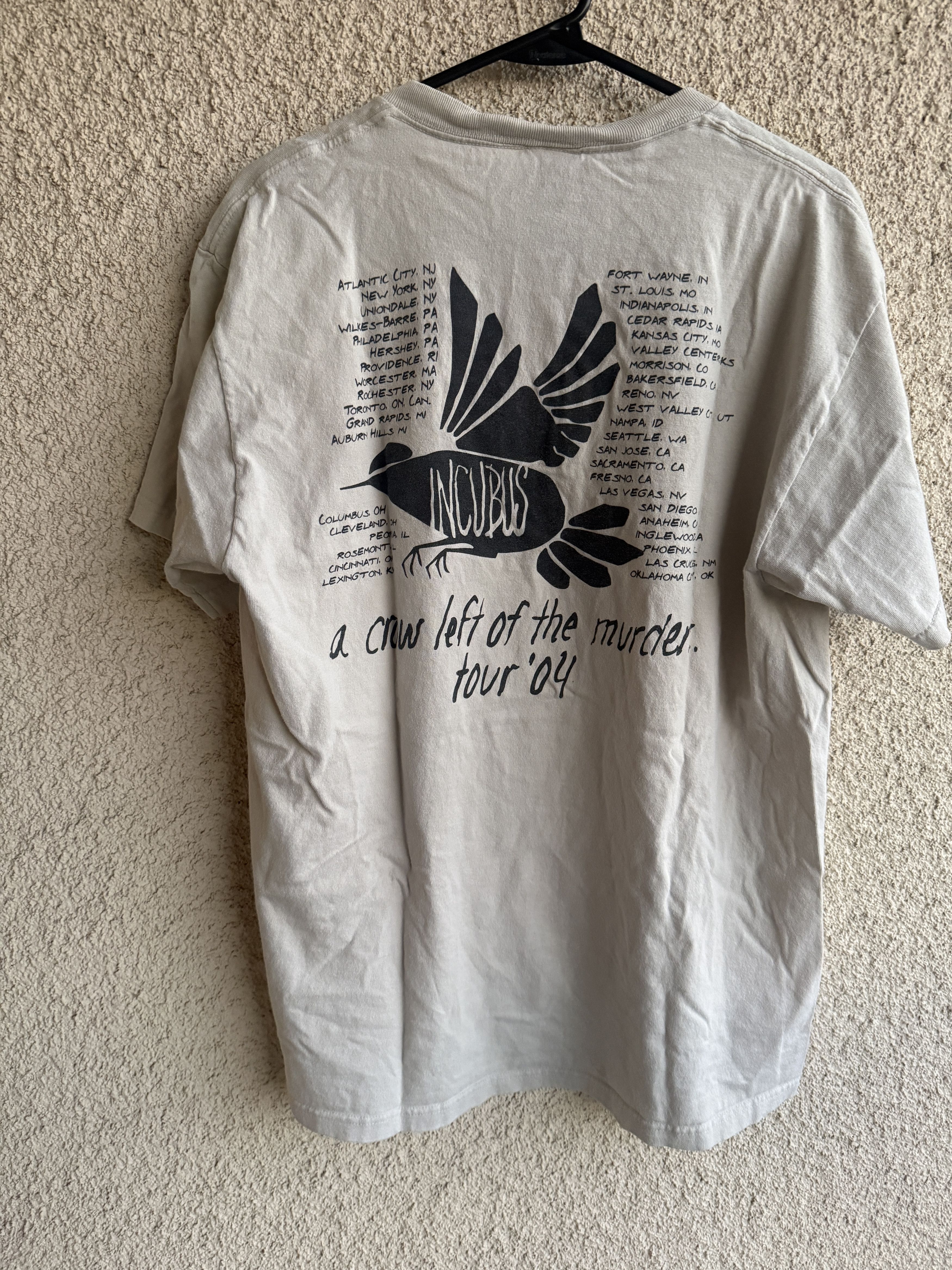 Other 2004 Incubus Crow Left of the Murder Tour Tee L Size US L / EU 52-54 / 3 - 3 Thumbnail
