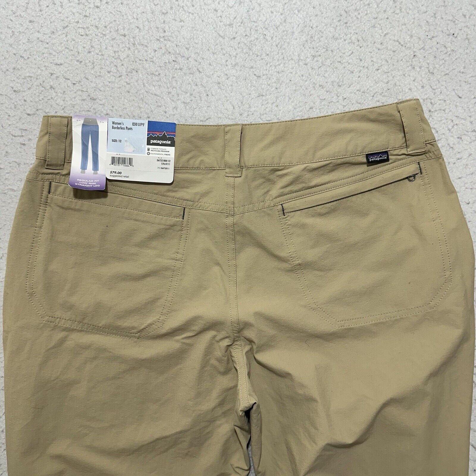 Patagonia Patagonia 12 Borderless Pants 40 UPF Straight Leg Hiking Size 34" / US 12 / IT 48 - 7 Thumbnail