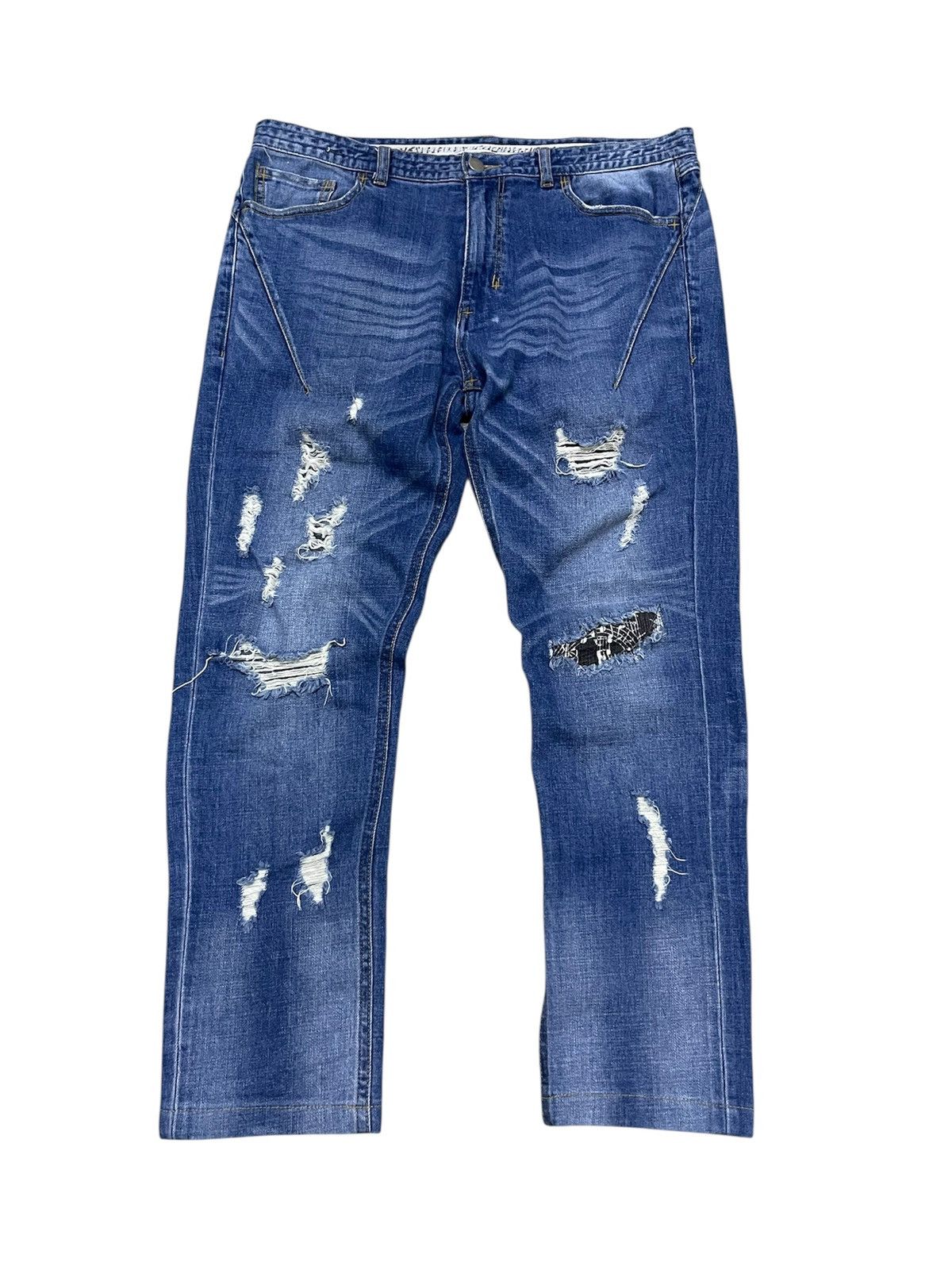 Number (N)ine Number N(ine) Skiny Jeans Distressed Size US 33 - 10 Thumbnail