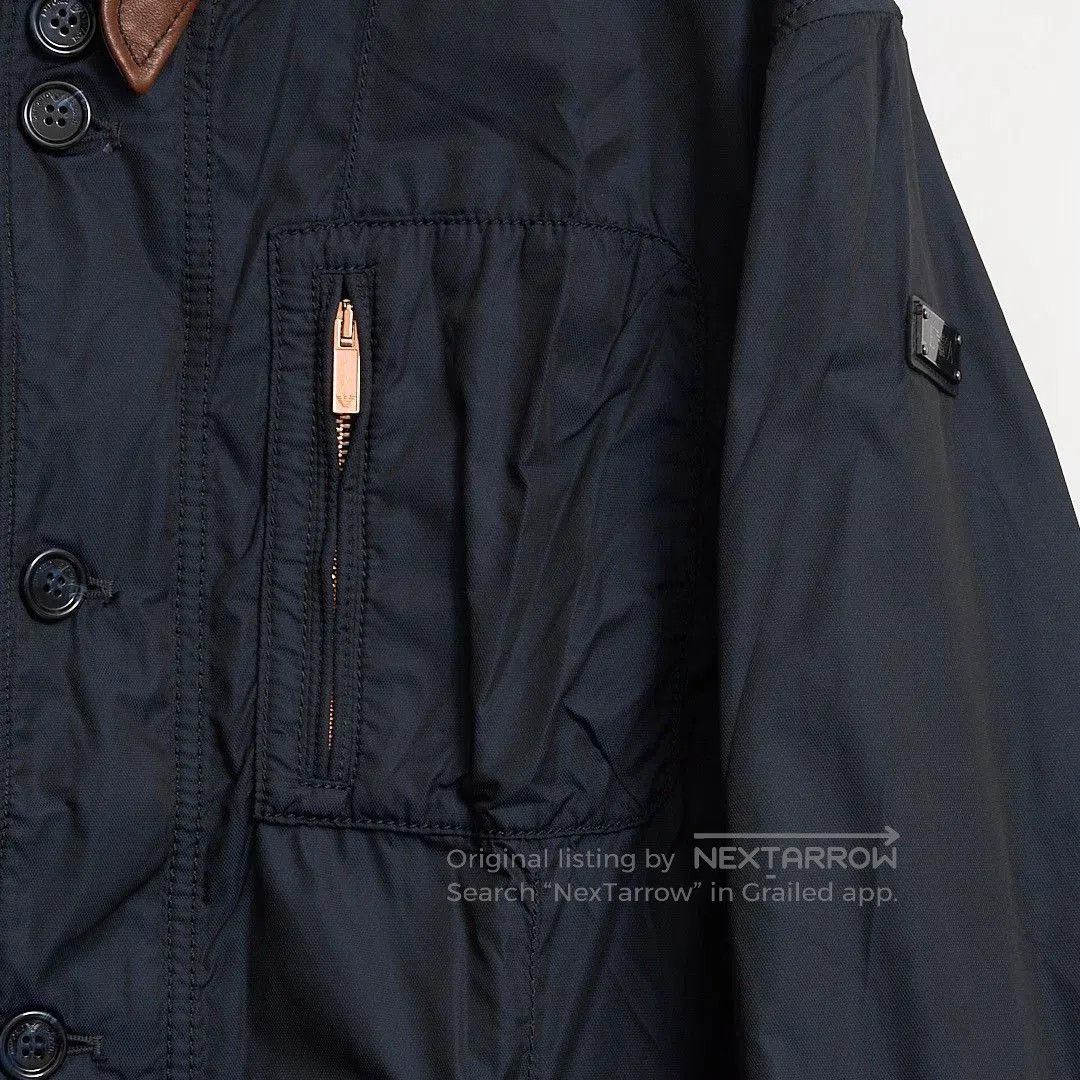 Emporio Armani Emporio Armani Men's Navy Safari Jacket. Size US XL / EU 56 / 4 - 4 Thumbnail