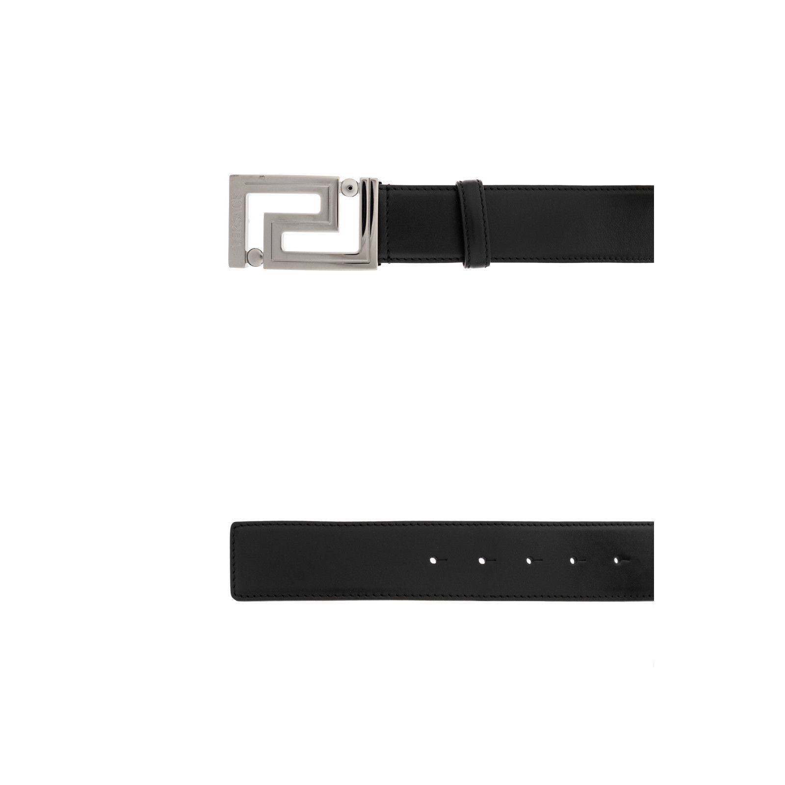 Versace VERSACE Black Leather Belt New & Authentic (Men's size:75;) Size ONE SIZE - 3 Thumbnail