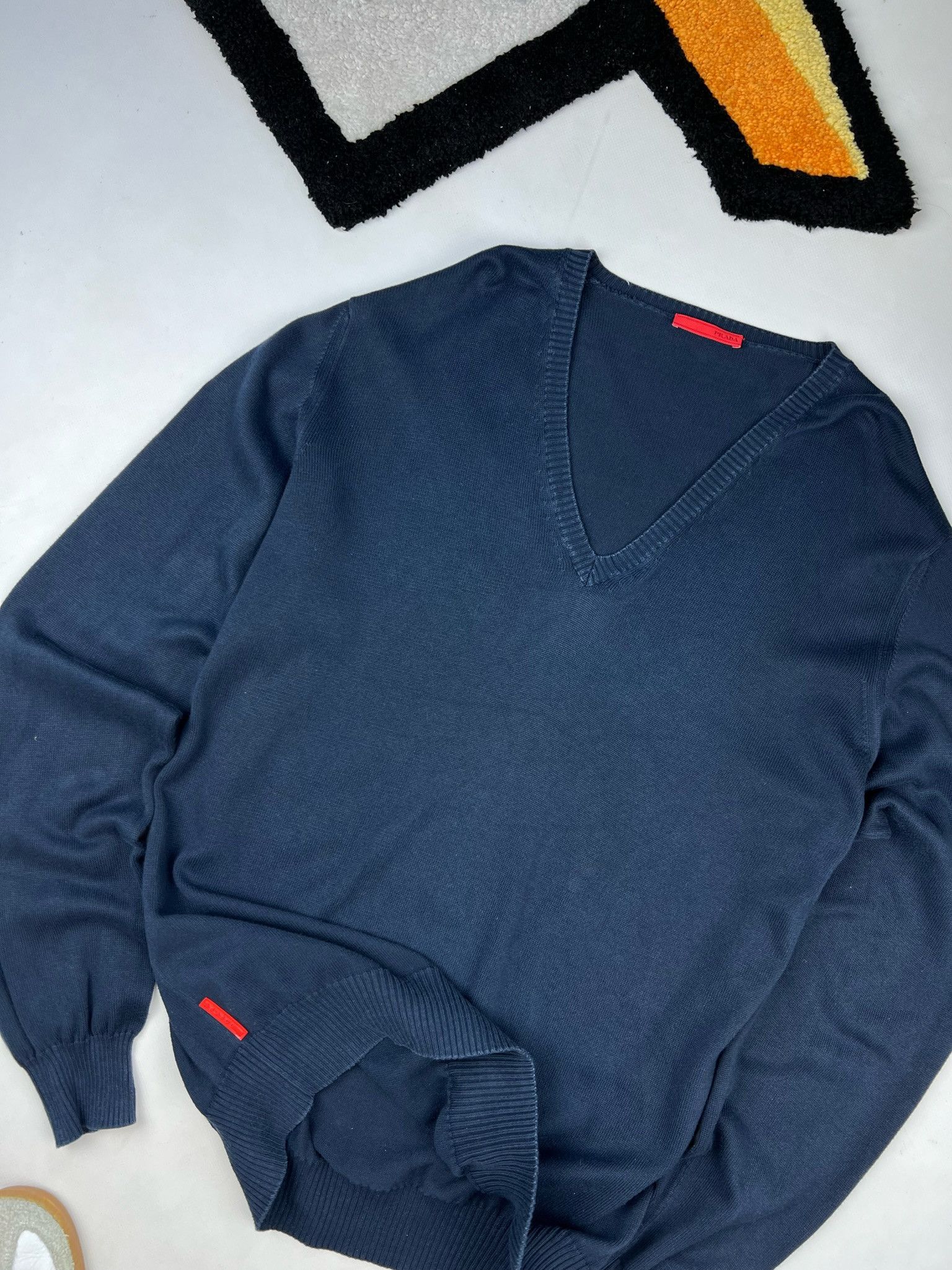 Prada Prada Milano crew wool Sweater / Jumper v neck Size US L / EU 52-54 / 3 - 7 Thumbnail