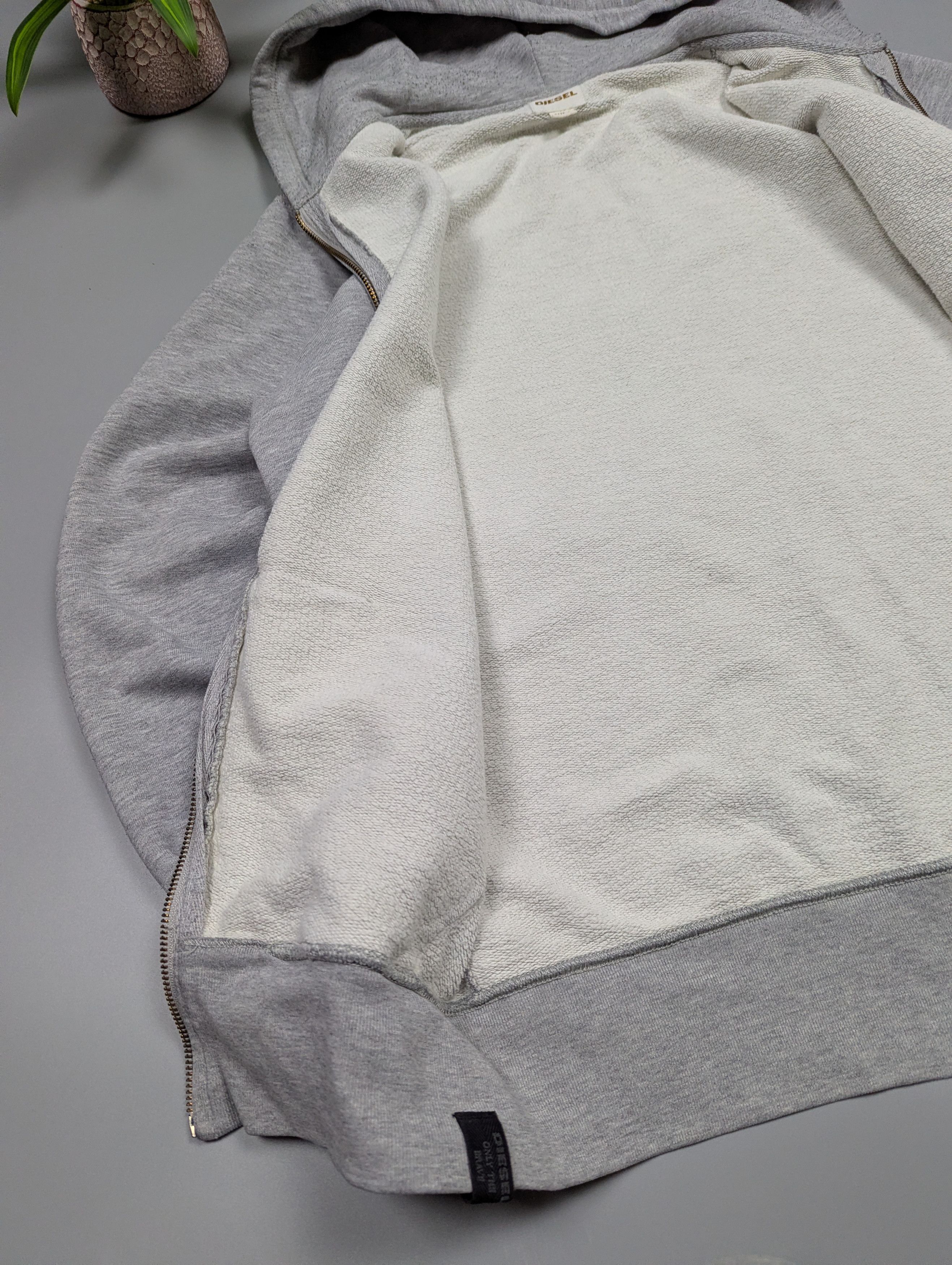 Diesel Diesel Archive Y2K Grey Zip Up Hoodie Minimalist Sleeve Size US M / EU 48-50 / 2 - 10 Thumbnail